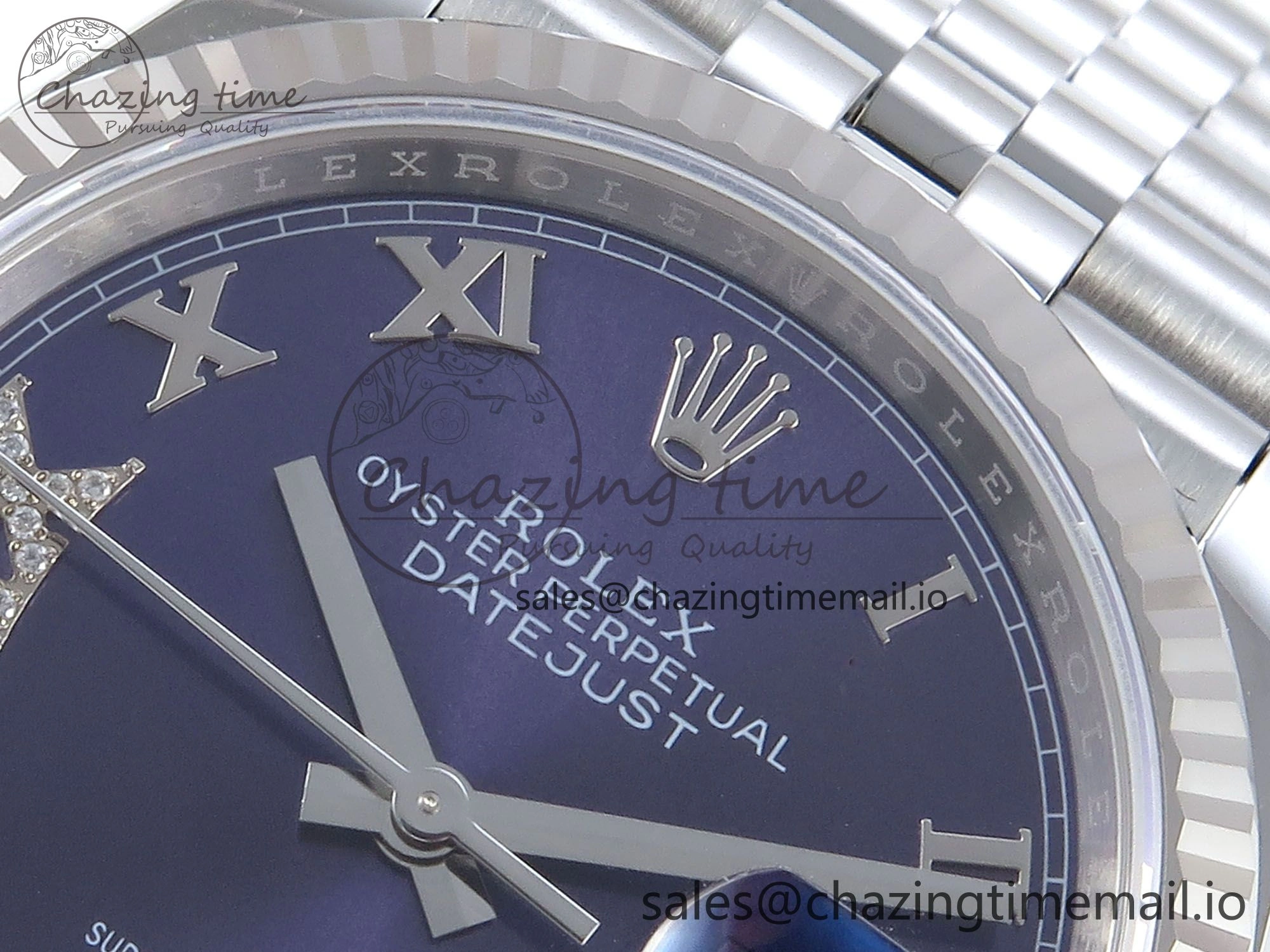 DateJust 36 126234 EWEF Best Edition Purple Roman Diamonds Dial on Jubilee Bracelet A Functional 616