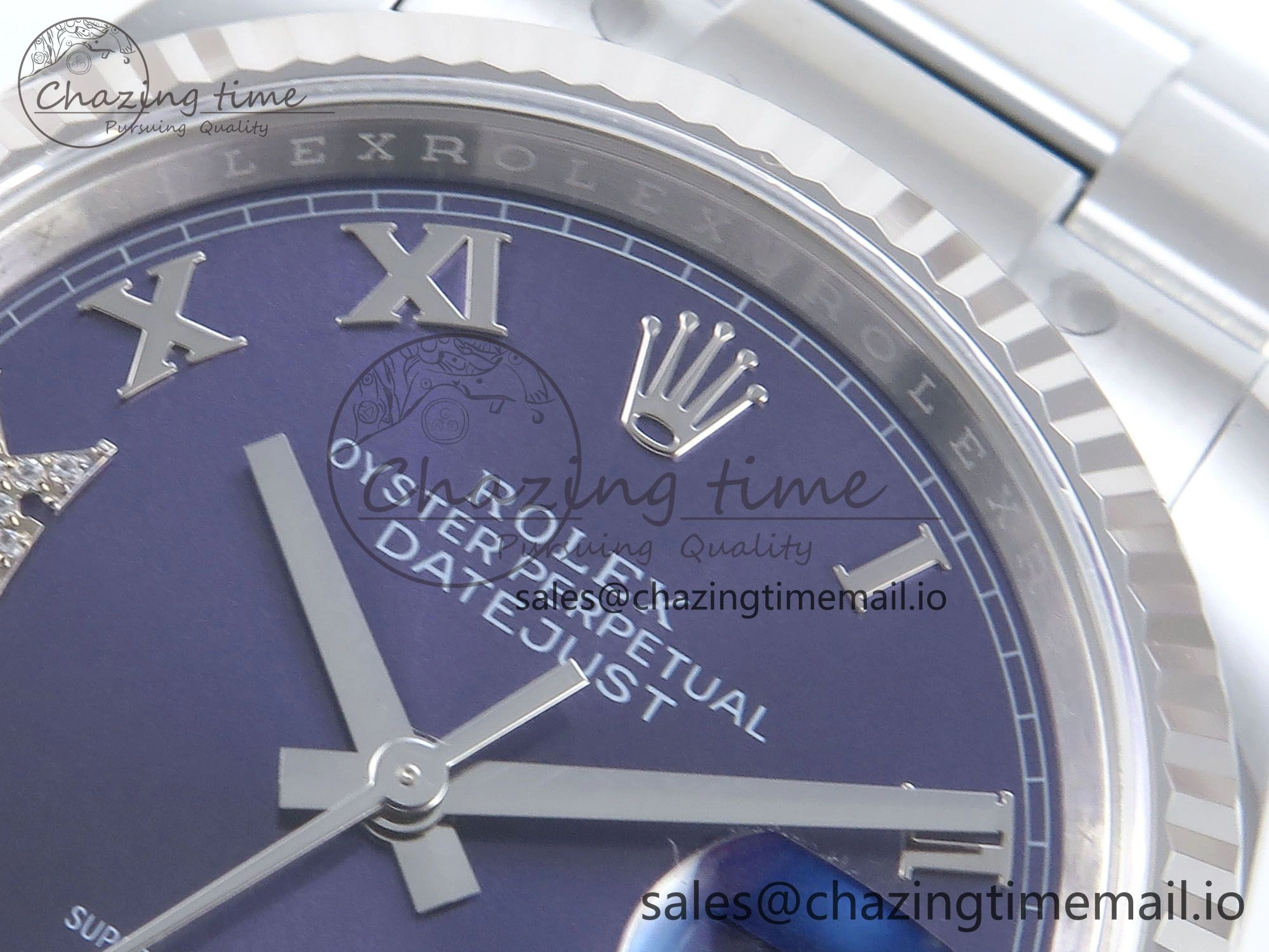 DateJust 36 126234 EWEF Best Edition Purple Roman Diamonds Dial on Oyster Bracelet A Comfortable 692