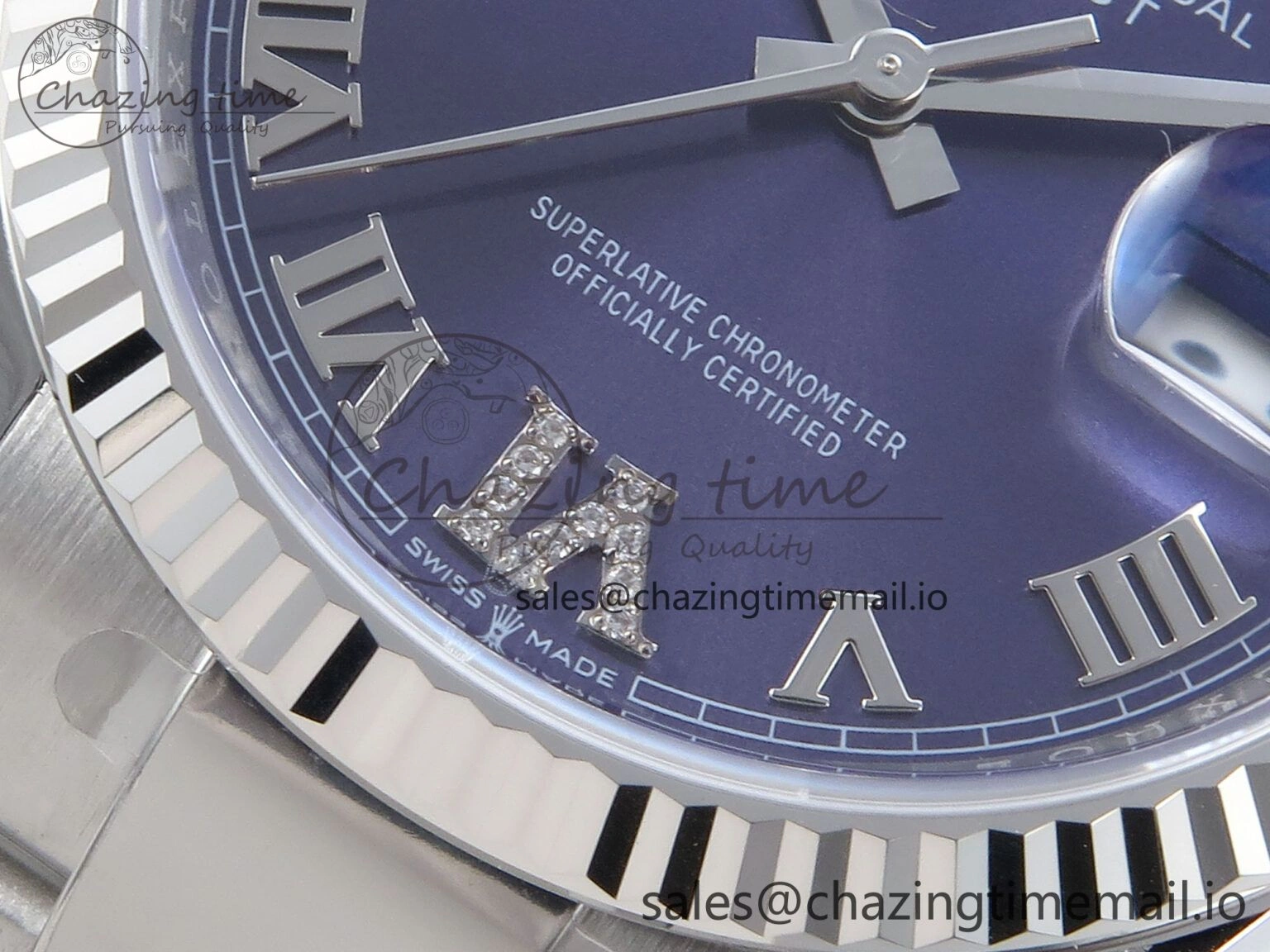 DateJust 36 126234 EWEF Best Edition Purple Roman Diamonds Dial on Oyster Bracelet A Comfortable 692