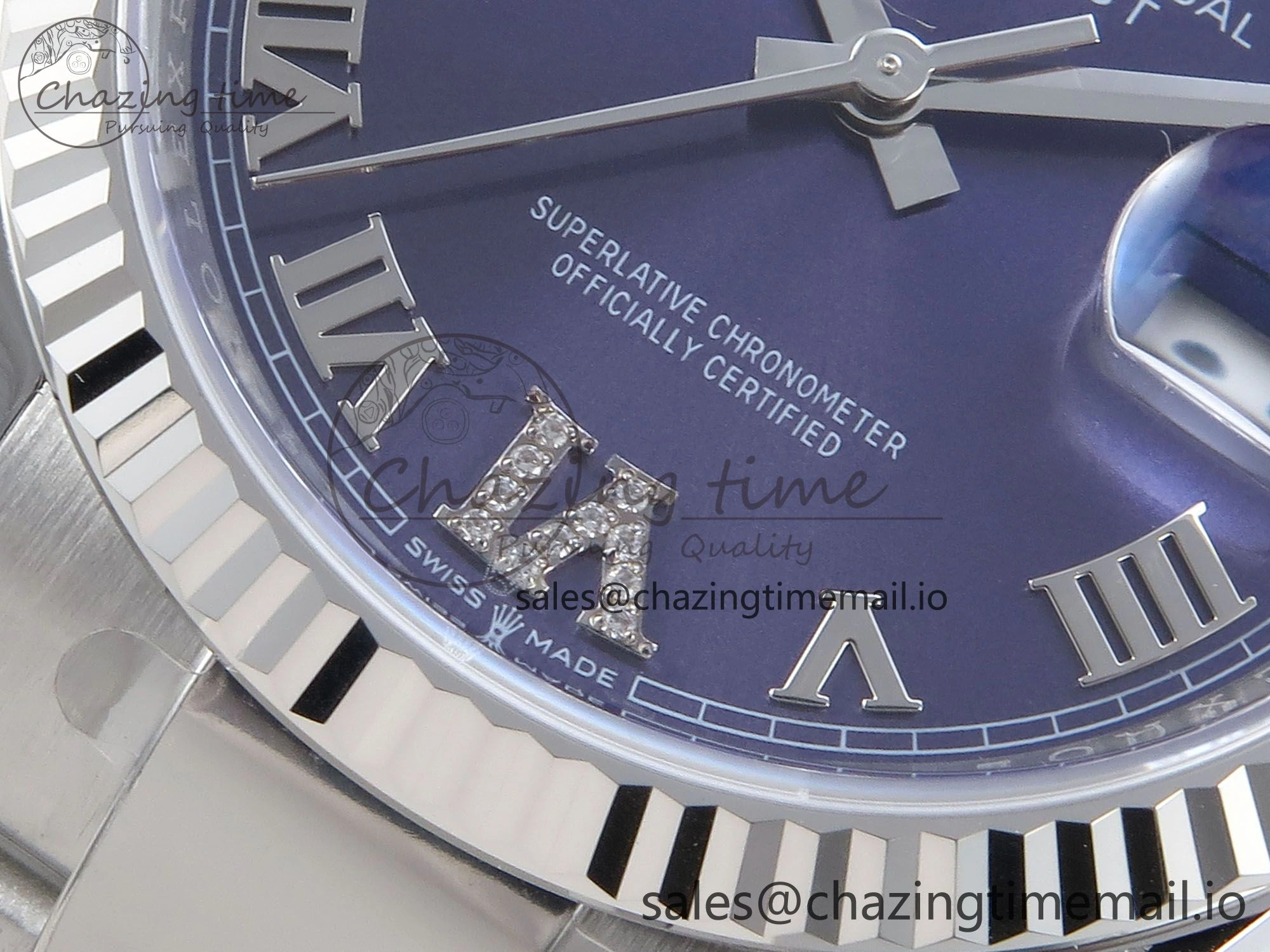 DateJust 36 126234 EWEF Best Edition Purple Roman Diamonds Dial on Oyster Bracelet A Comfortable 692