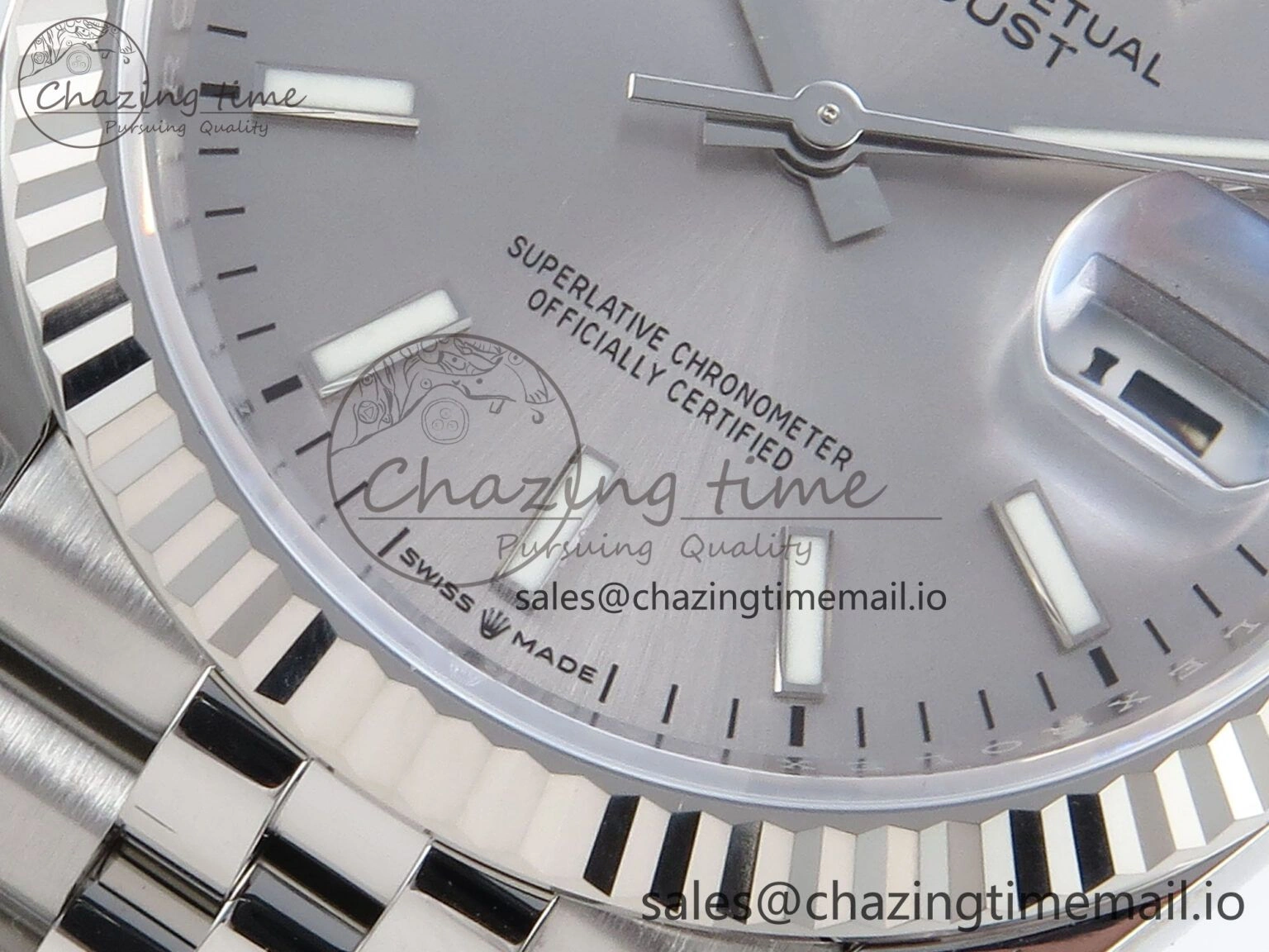 DateJust 36 126234 EWEF Best Edition Silver Dial Stick Marker on Jubilee Bracelet A Durable 608