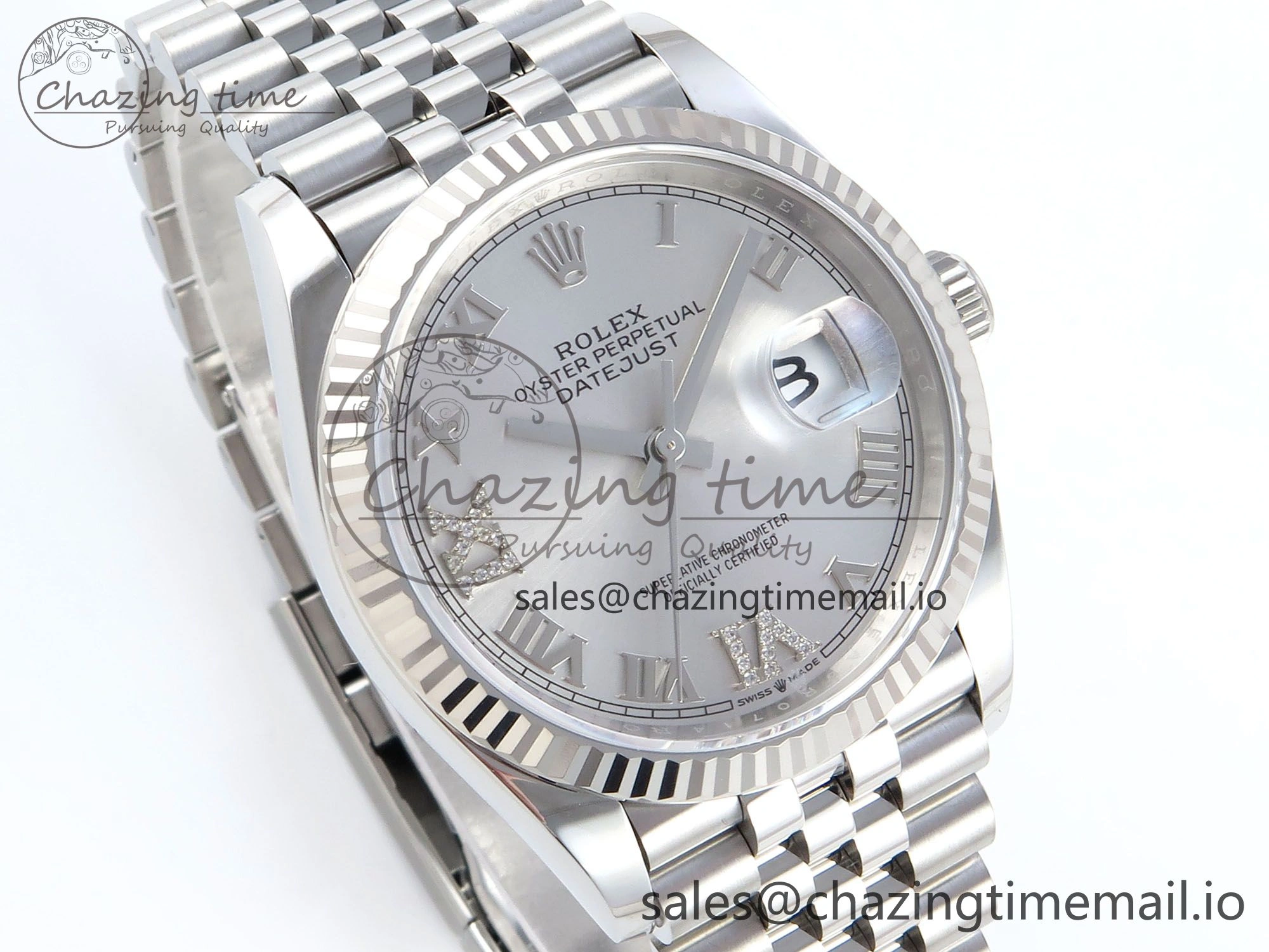 Refined DateJust 36 126234 EWEF Best Edition Silver Roman Dial on Jubilee Bracelet A 614