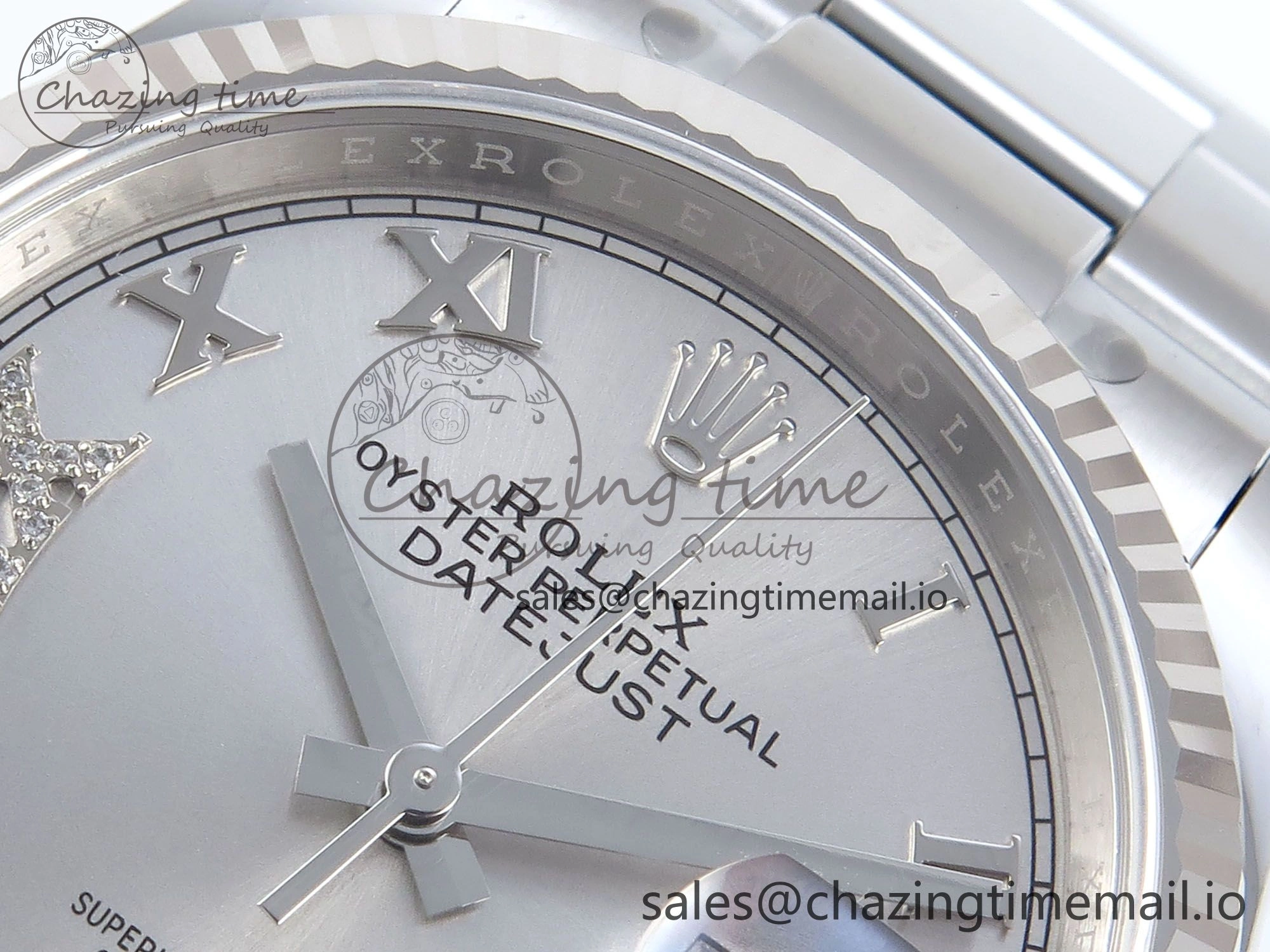 DateJust 36 126234 EWEF Best Edition Silver Roman Diamonds Dial on Oyster Bracelet A Refined 685
