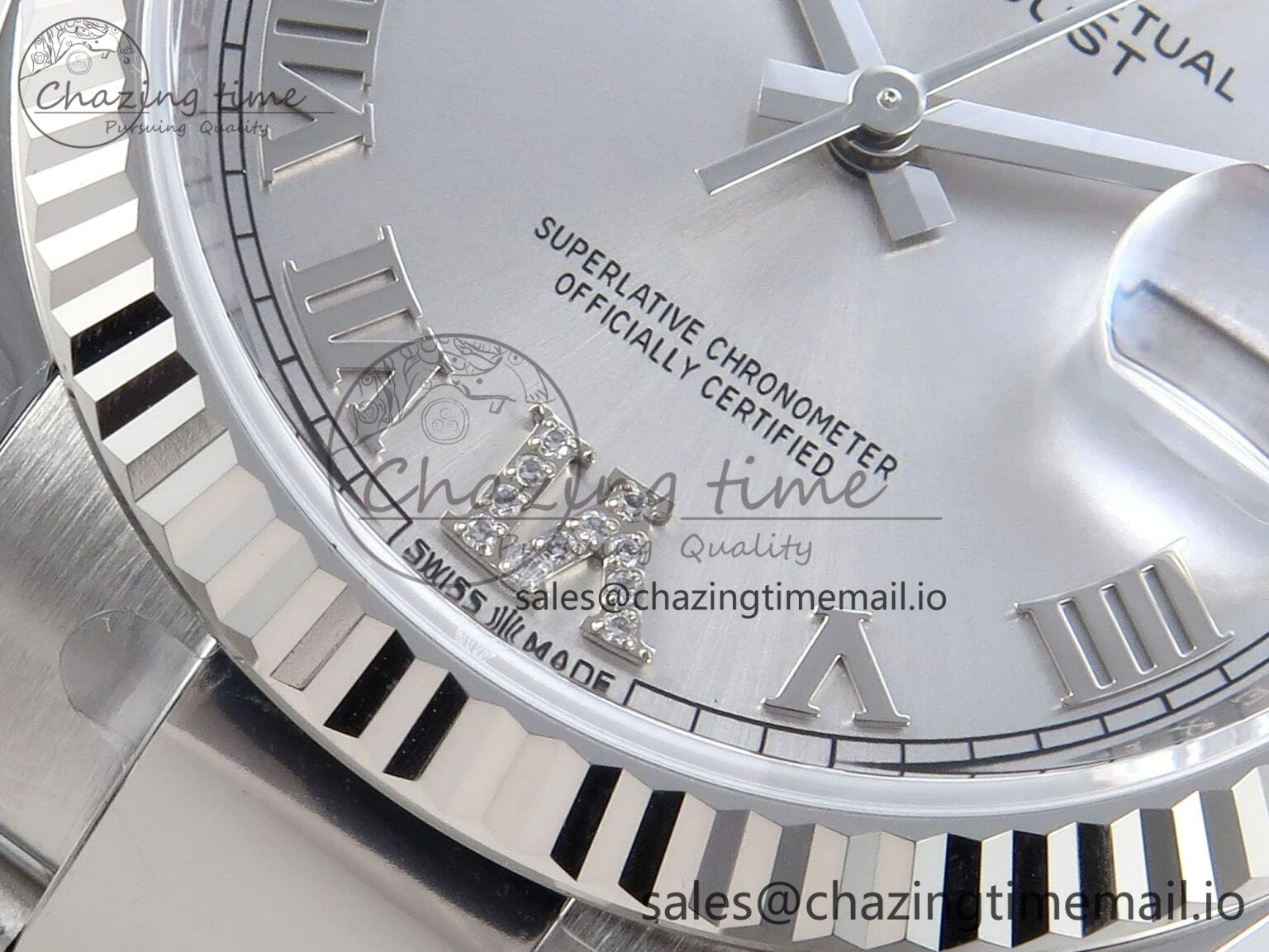 DateJust 36 126234 EWEF Best Edition Silver Roman Diamonds Dial on Oyster Bracelet A Refined 685