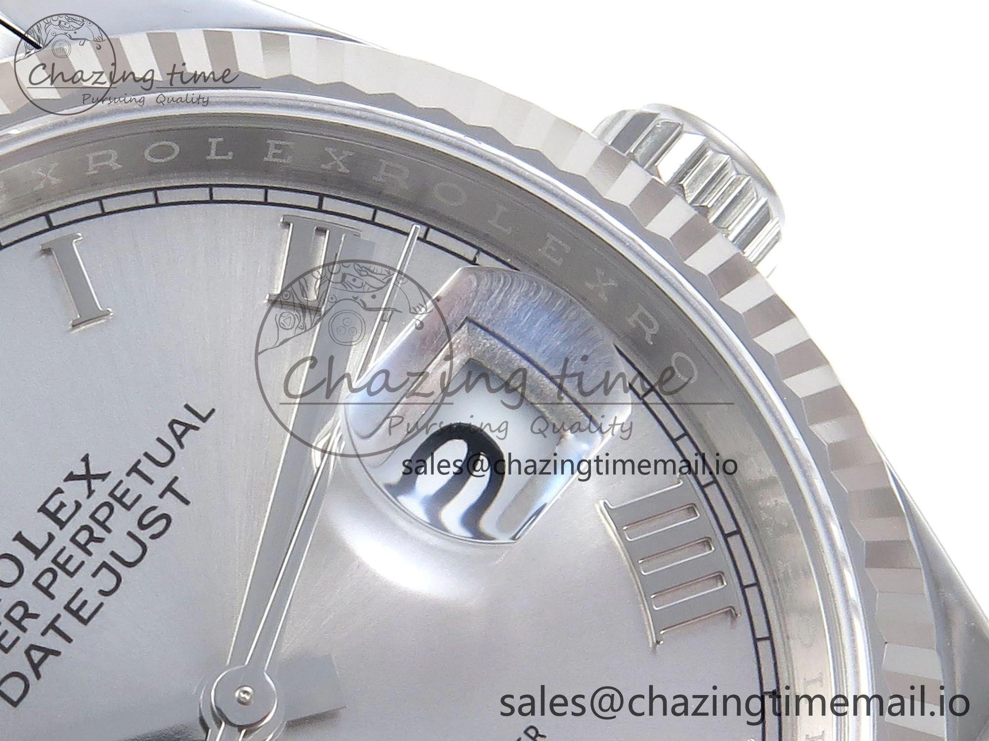 DateJust 36 126234 EWEF Best Edition Silver Roman Diamonds Dial on Oyster Bracelet A Refined 685