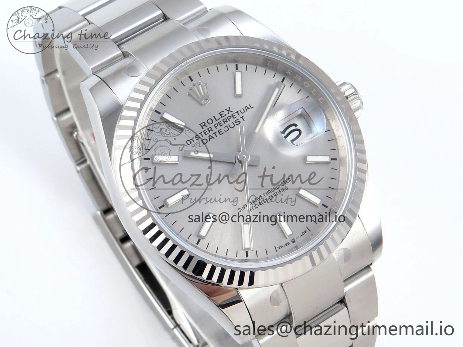 DateJust 36 126234 EWEF Best Edition Silver Stick Dial on Oyster Bracelet A Durable 691