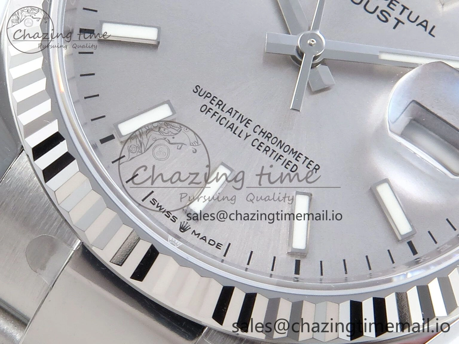 DateJust 36 126234 EWEF Best Edition Silver Stick Dial on Oyster Bracelet A Durable 691