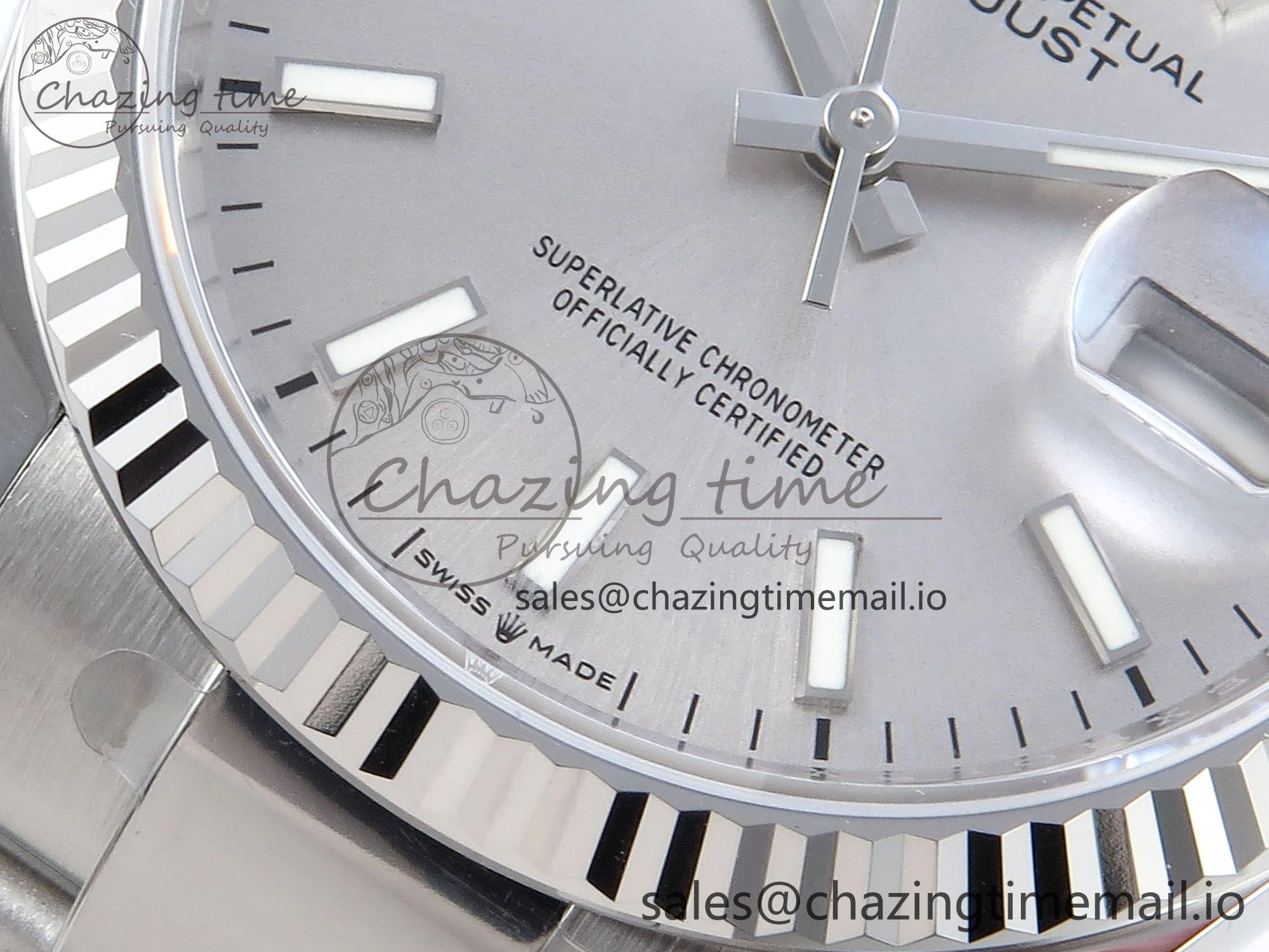 DateJust 36 126234 EWEF Best Edition Silver Stick Dial on Oyster Bracelet A Durable 691