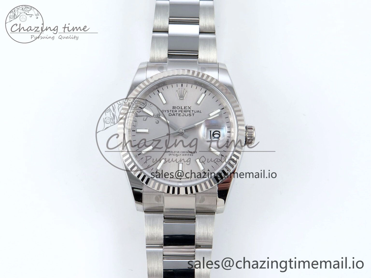 DateJust 36 126234 EWEF Best Edition Silver Stick Dial on Oyster Bracelet A Durable 691