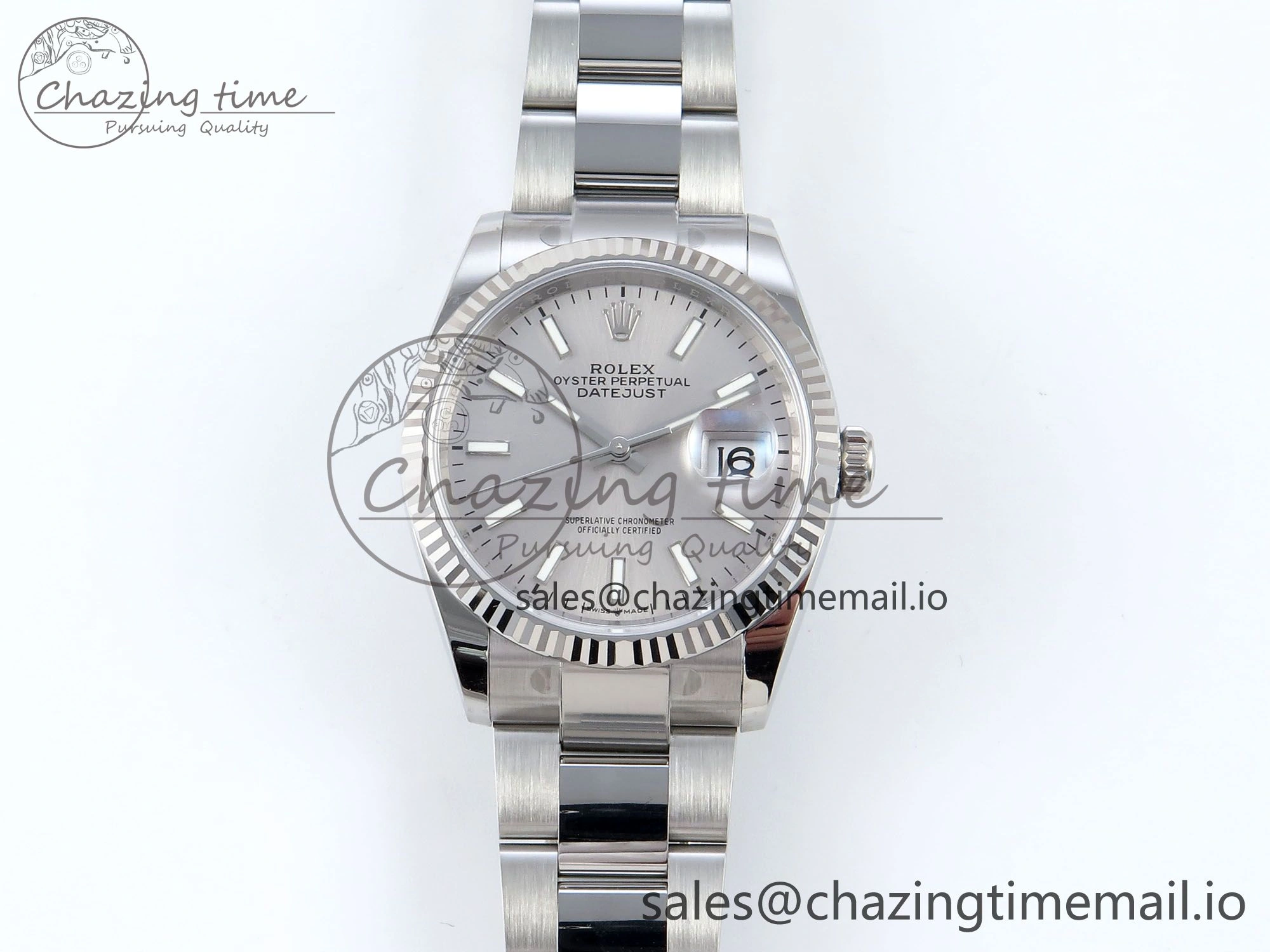 DateJust 36 126234 EWEF Best Edition Silver Stick Dial on Oyster Bracelet A Durable 691