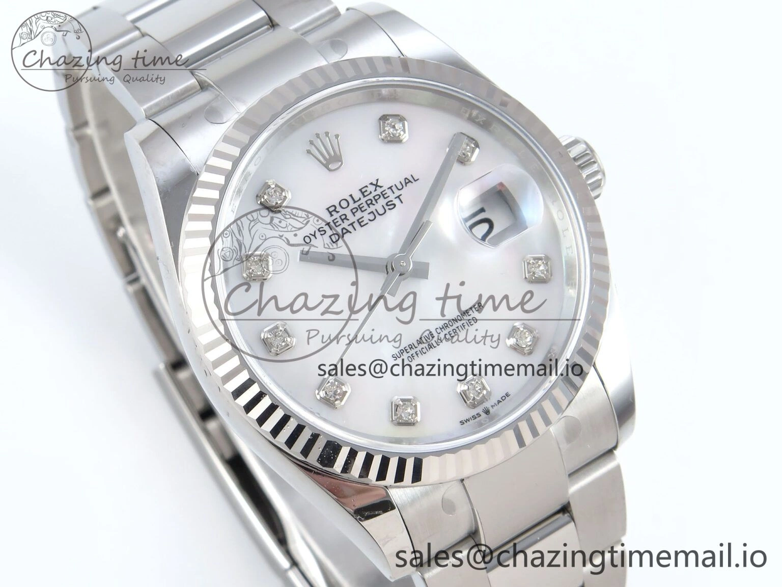 DateJust 36 126234 EWEF Best Edition White MOP Dial on Oyster Bracelet A Versatile 693