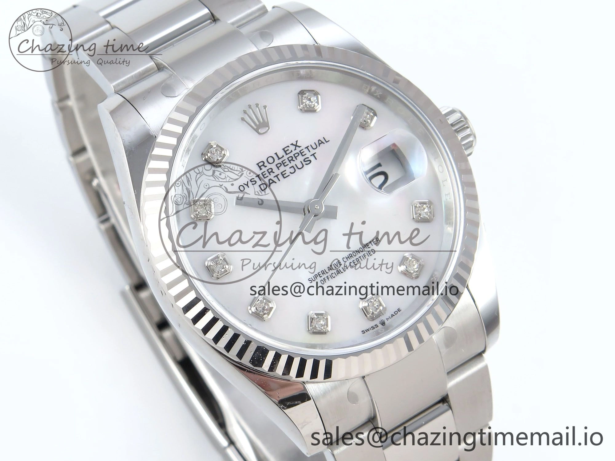 DateJust 36 126234 EWEF Best Edition White MOP Dial on Oyster Bracelet A Versatile 693
