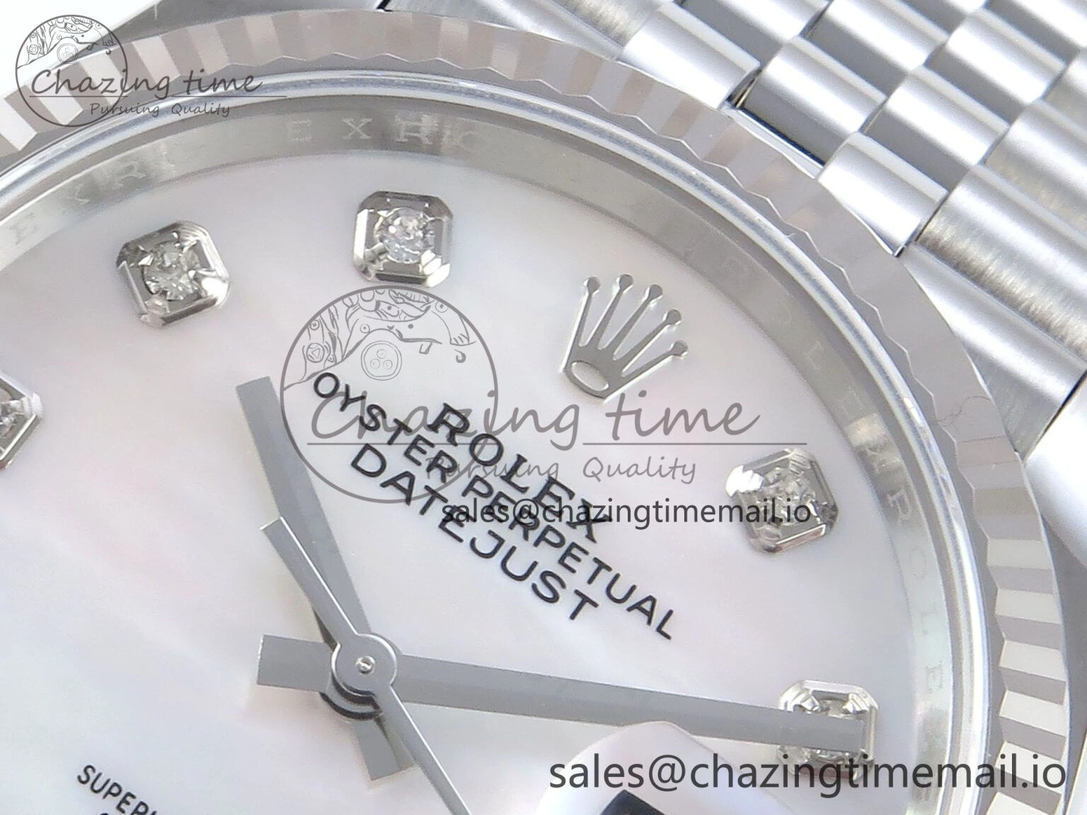 DateJust 36 126234 EWEF Best Edition White MOP Diamonds Dial on Jubilee Bracelet A EyeCatching 611