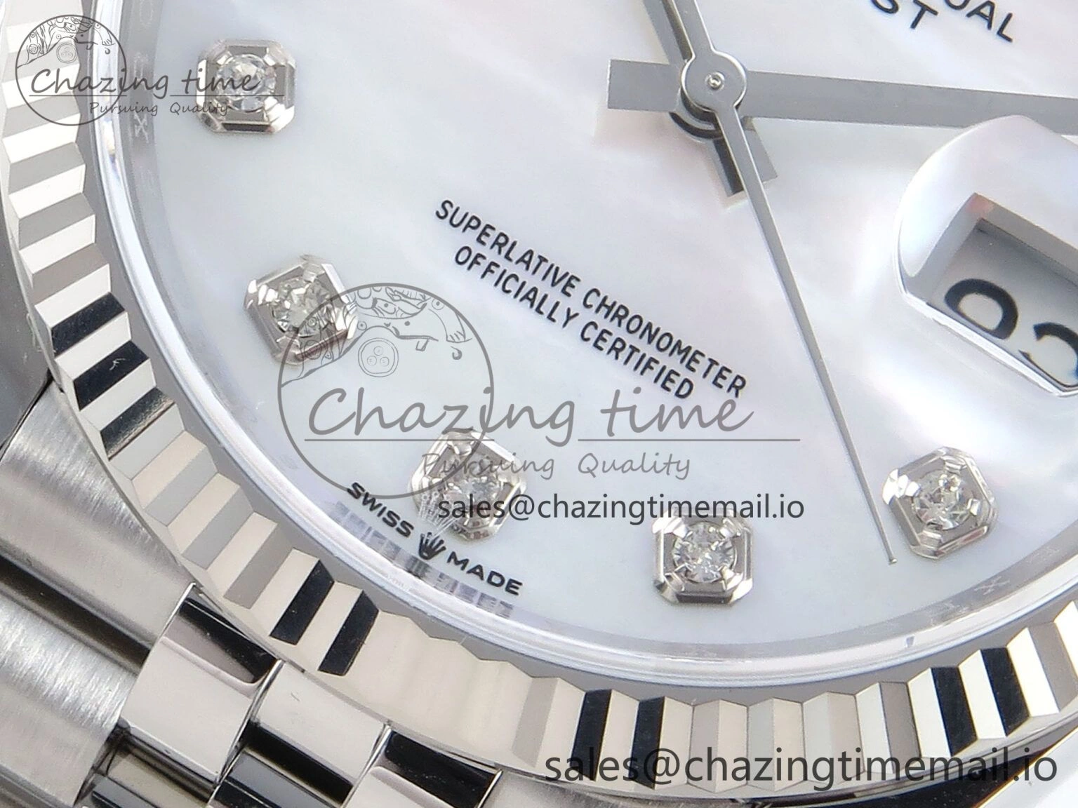 DateJust 36 126234 EWEF Best Edition White MOP Diamonds Dial on Jubilee Bracelet A EyeCatching 611