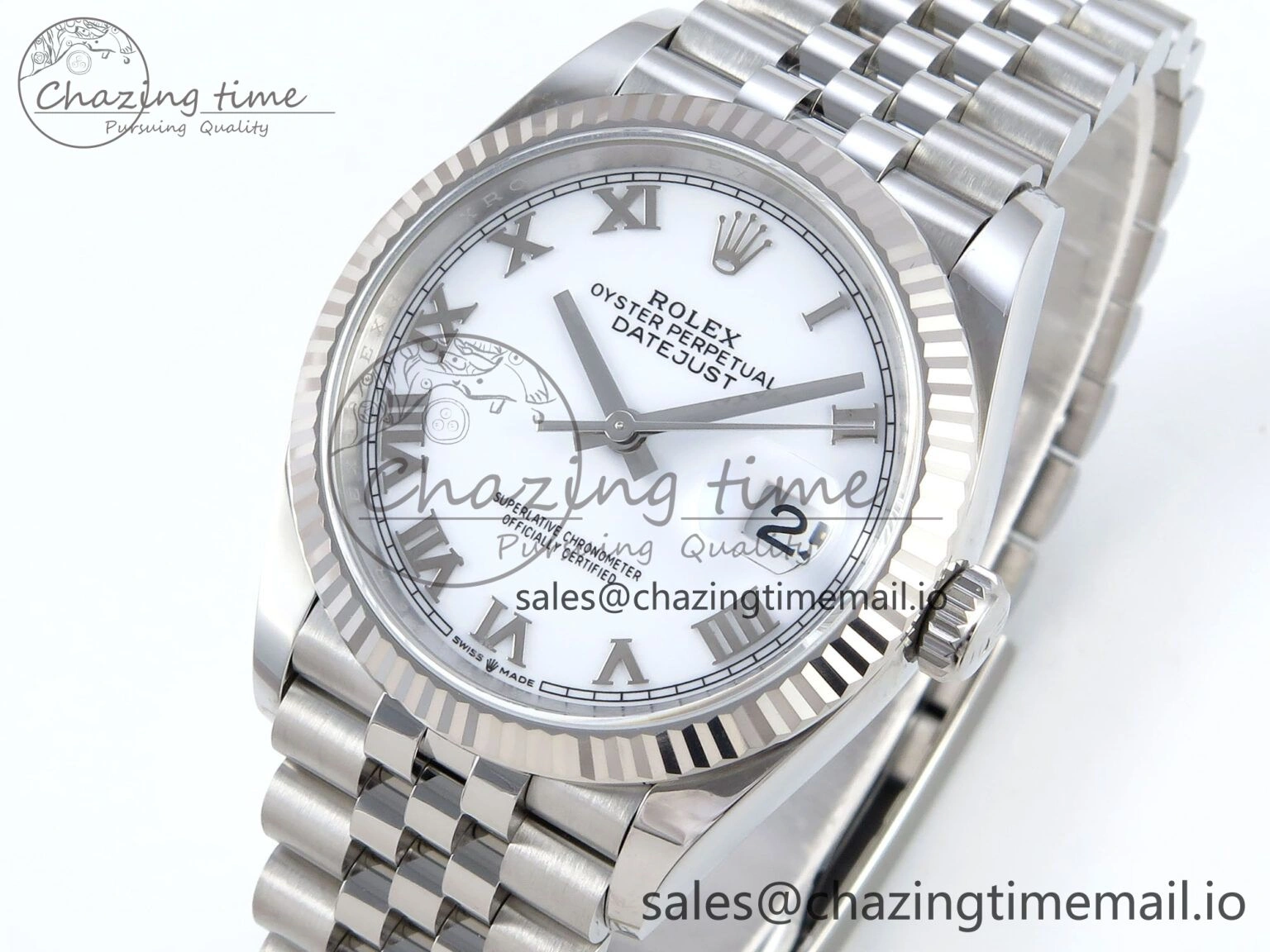 DateJust 36 126234 EWEF Best Edition White Roman Dial on Jubilee Bracelet A SmartChoice 610