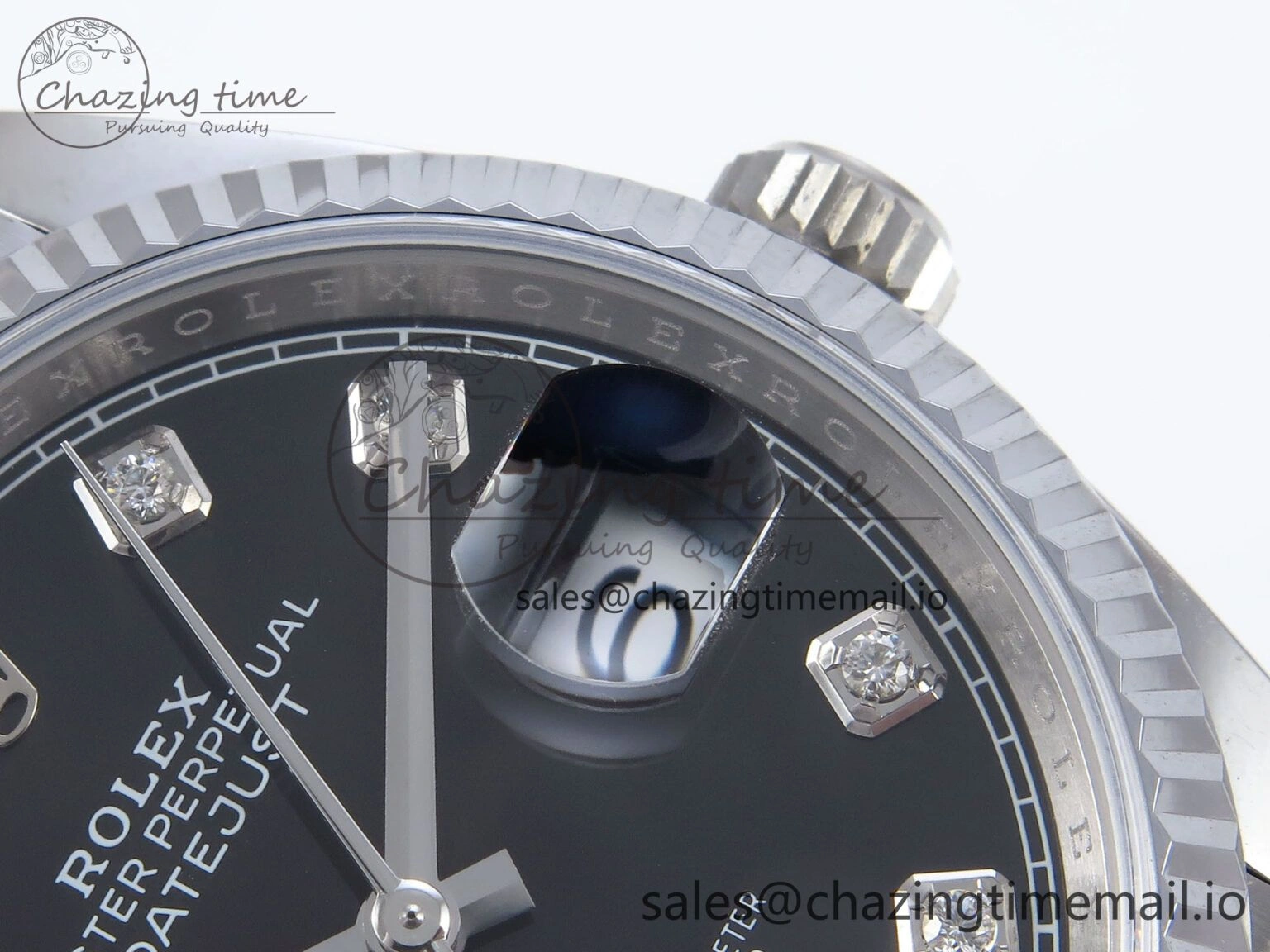 GoodFit DateJust 36 126234 QF+ 1:1 Best Edition 904L Steel Black Diamonds Dial on SS Jubilee Bracelet VR 928
