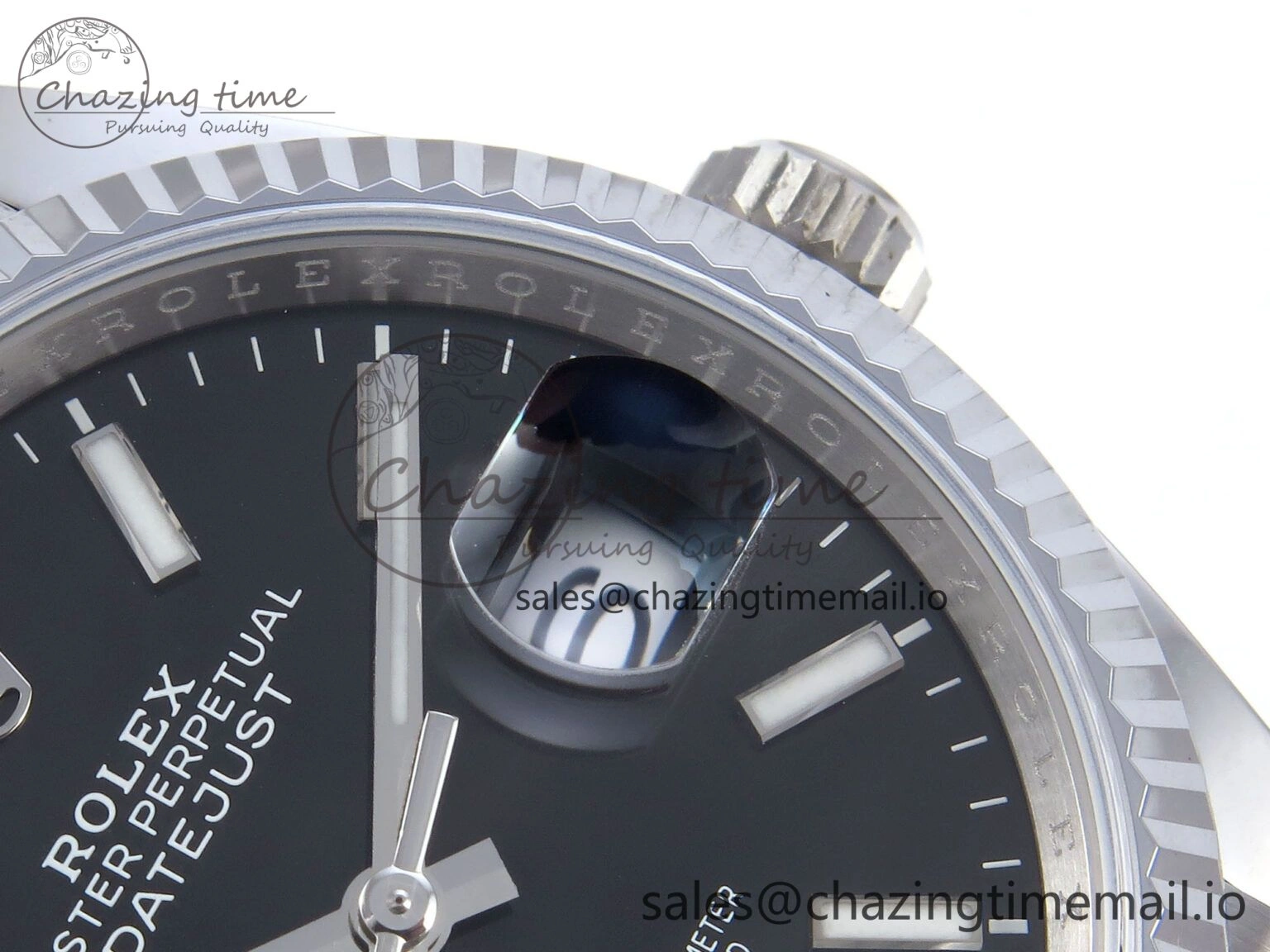 FashionForward DateJust 36 126234 QF+ 1:1 Best Edition 904L Steel Black Stick Dial on SS Jubilee Bracelet VR 926
