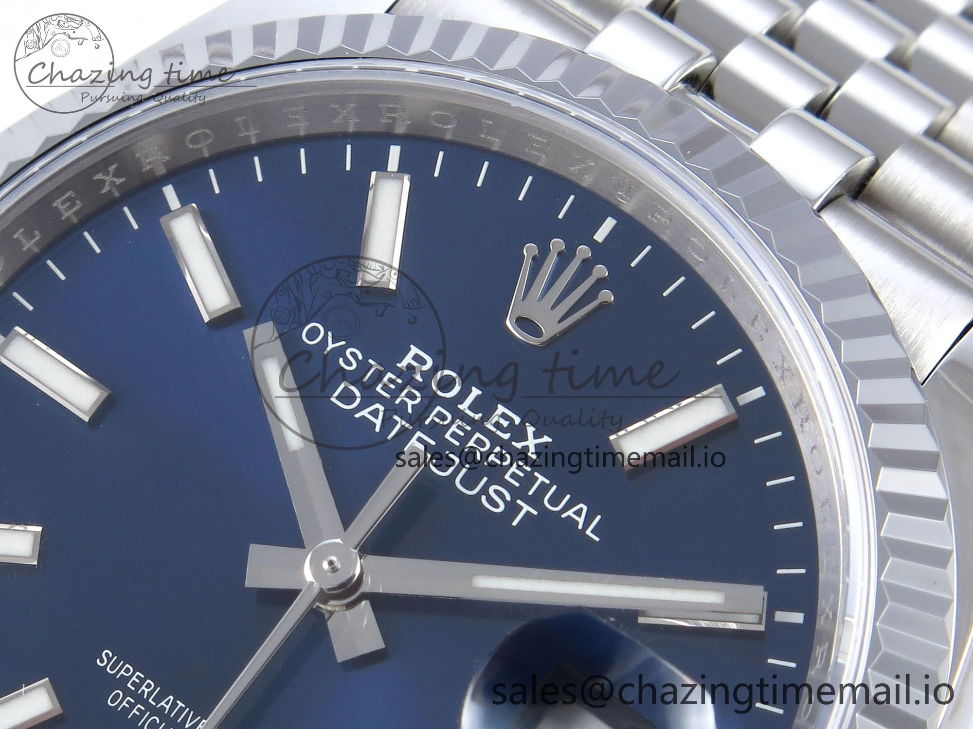 DateJust 36 126234 QF+ 1:1 Best Edition 904L Steel Blue Stick Dial on SS Jubilee Bracelet VR Sustainable 923
