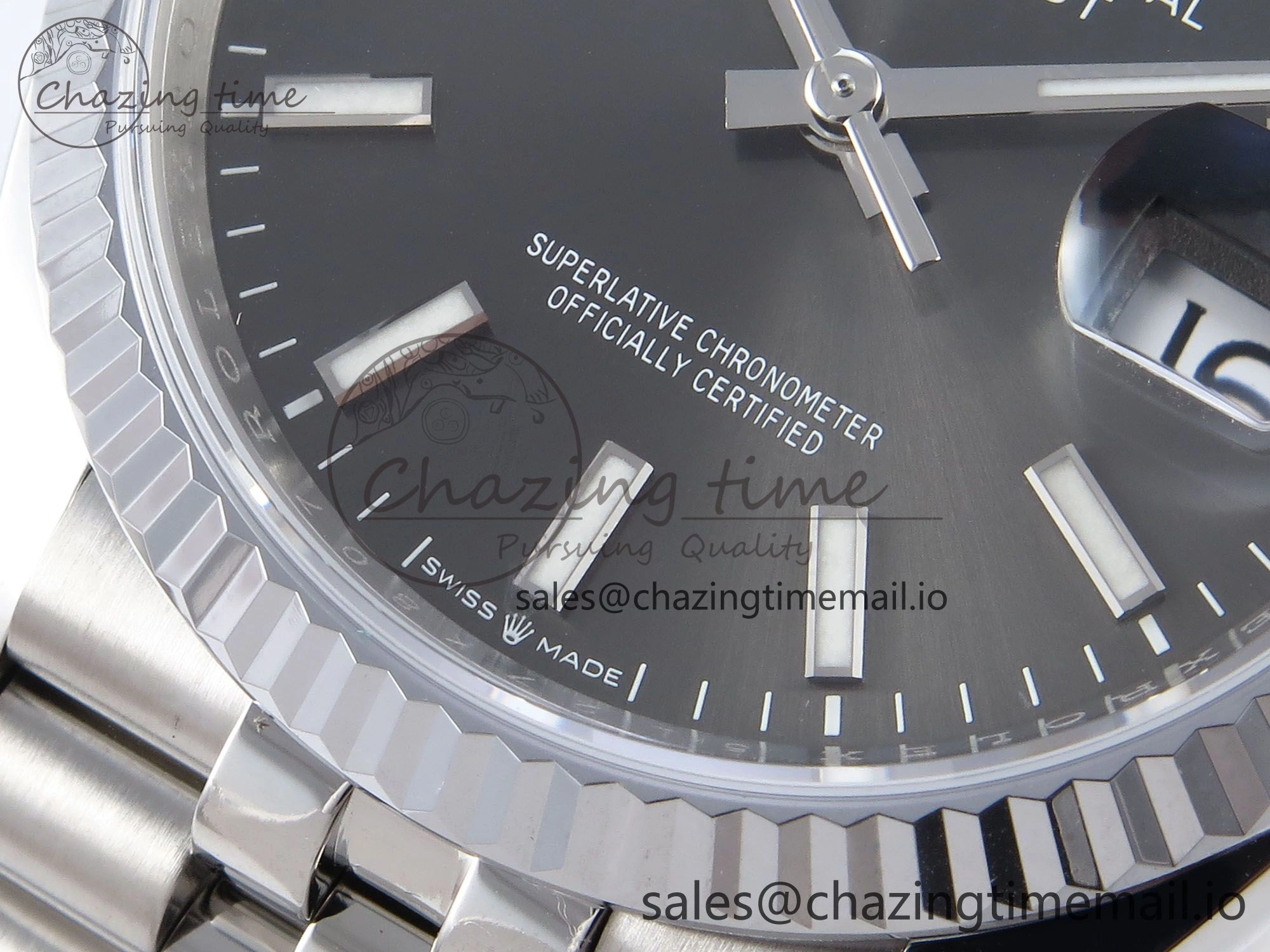 DateJust 36 126234 QF+ 1:1 Best Edition 904L Steel Gray Stick Dial on SS Jubilee Bracelet VR Unisex 924