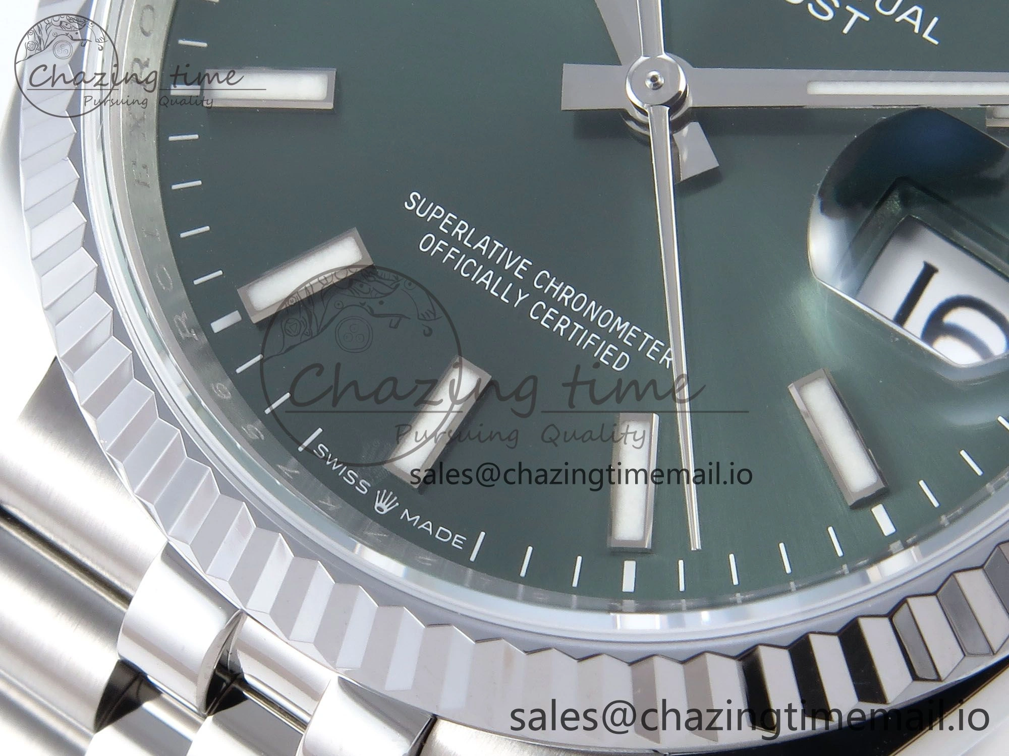 DateJust 36 126234 QF+ 1:1 Best Edition 904L Steel Green Stick Dial on SS Jubilee Bracelet VR EyeCatching 925