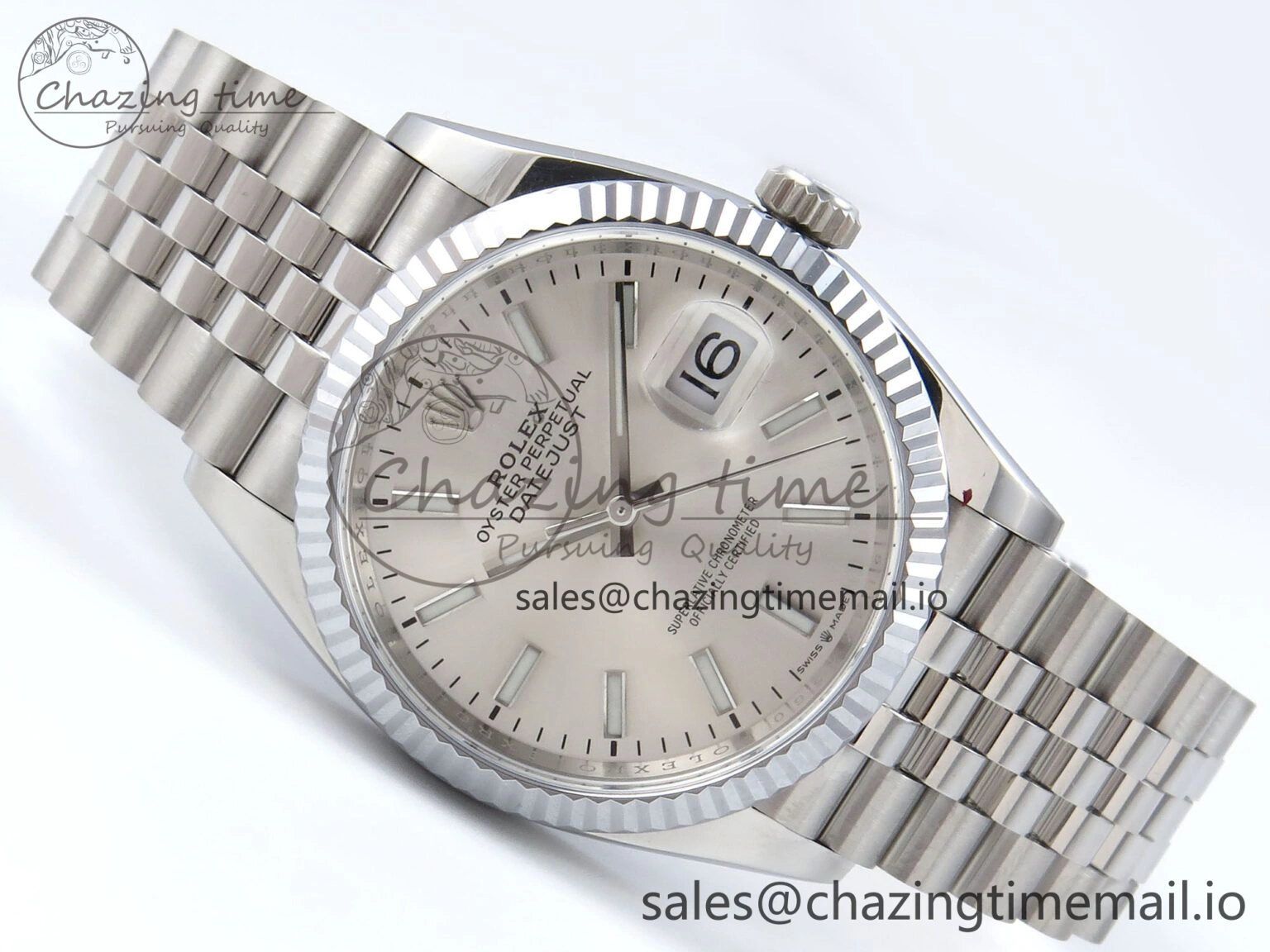 DateJust 36 126234 QF+ 1:1 Best Edition 904L Steel Silver Stick Dial on SS Jubilee Bracelet VR TopPick 931