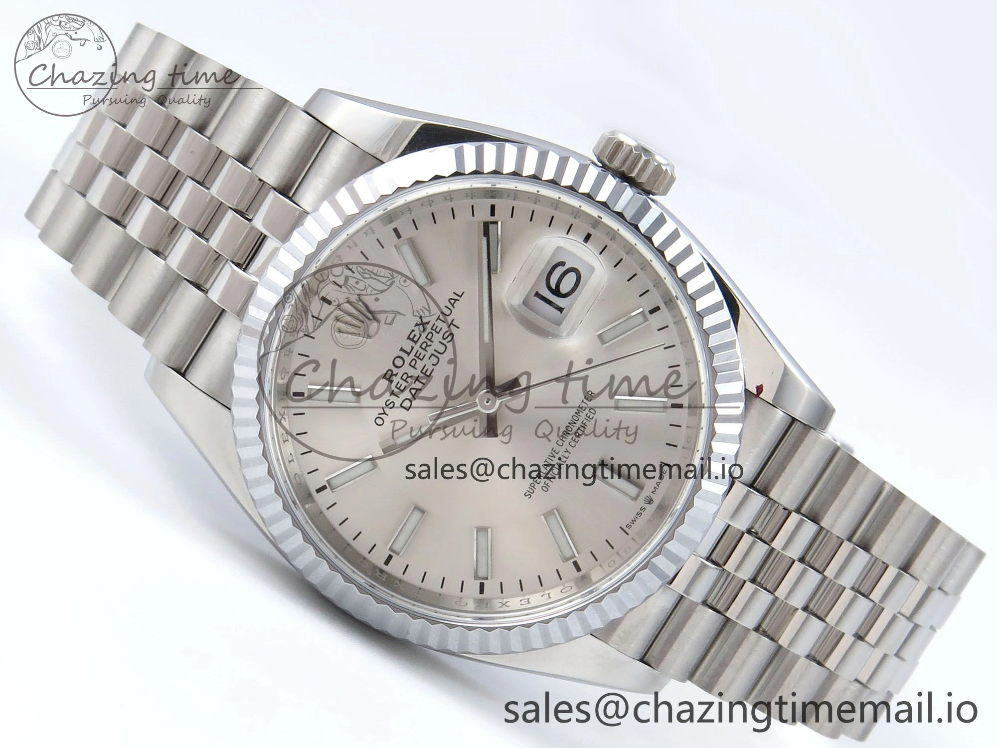 DateJust 36 126234 QF+ 1:1 Best Edition 904L Steel Silver Stick Dial on SS Jubilee Bracelet VR TopPick 931
