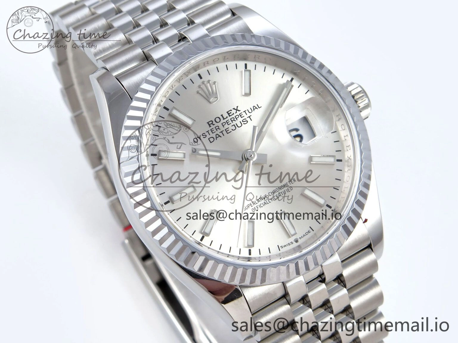 DateJust 36 126234 QF+ 1:1 Best Edition 904L Steel Silver Stick Dial on SS Jubilee Bracelet VR TopPick 931