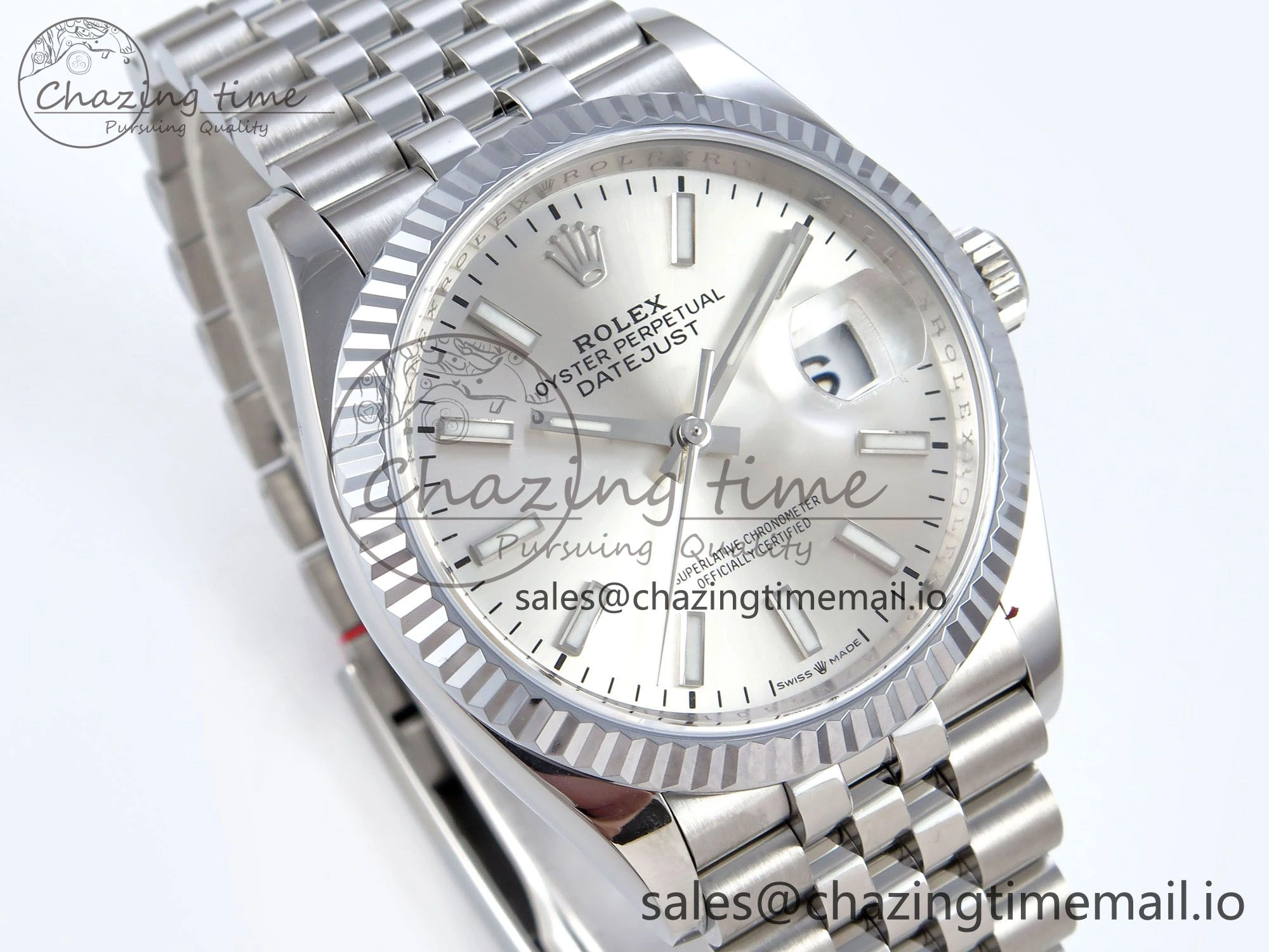DateJust 36 126234 QF+ 1:1 Best Edition 904L Steel Silver Stick Dial on SS Jubilee Bracelet VR TopPick 931