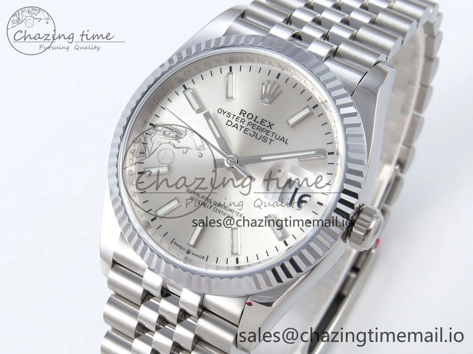 DateJust 36 126234 QF+ 1:1 Best Edition 904L Steel Silver Stick Dial on SS Jubilee Bracelet VR TopPick 931