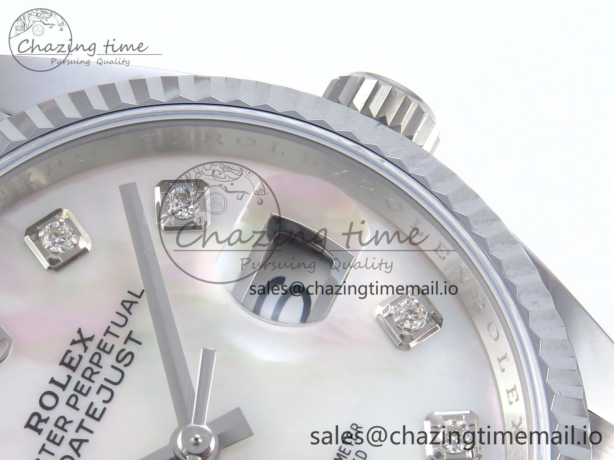 WellDesigned DateJust 36 126234 QF+ 1:1 Best Edition 904L Steel White MOP Diamonds Dial on SS Jubilee Bracelet VR 929