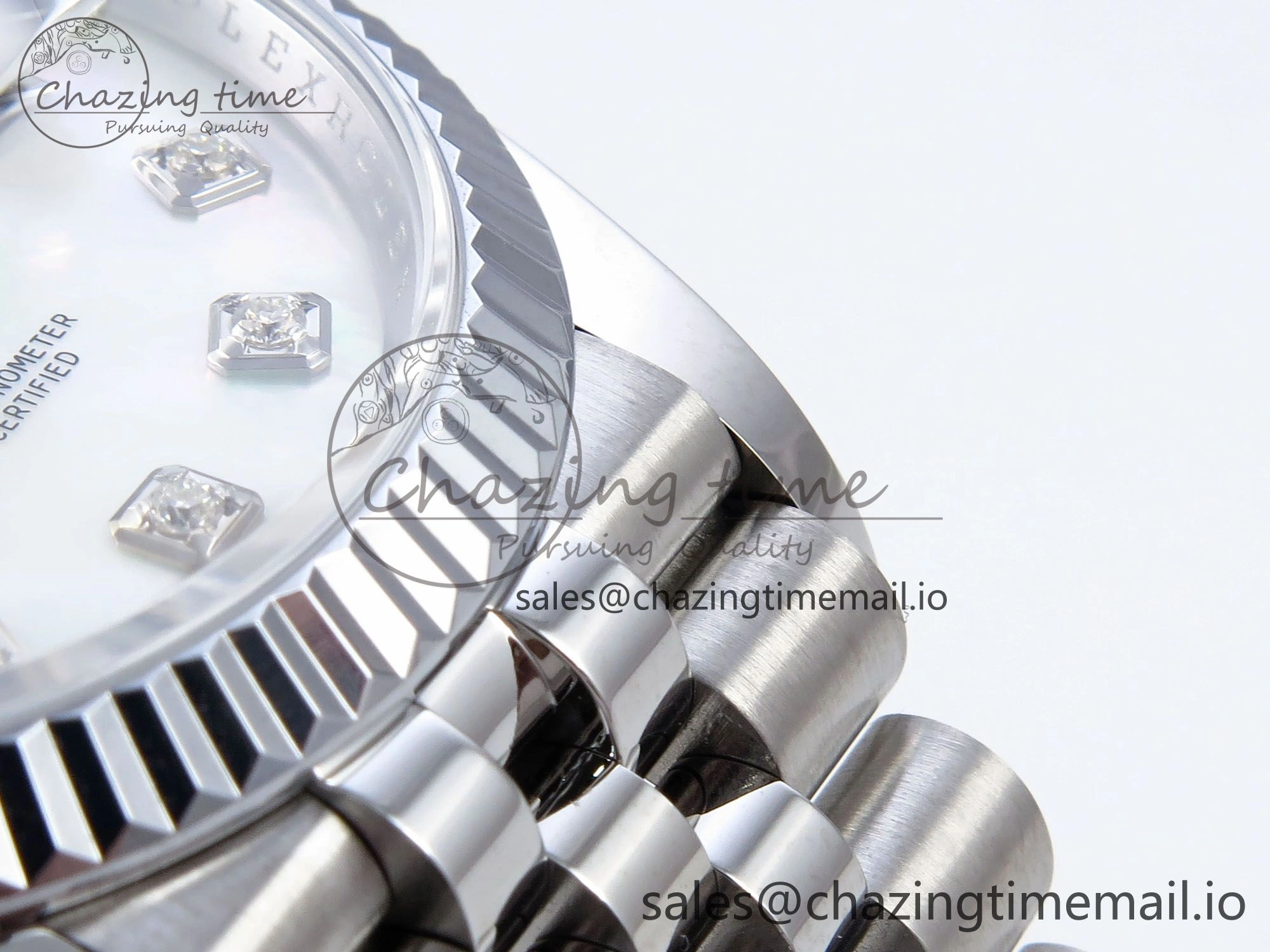 WellDesigned DateJust 36 126234 QF+ 1:1 Best Edition 904L Steel White MOP Diamonds Dial on SS Jubilee Bracelet VR 929