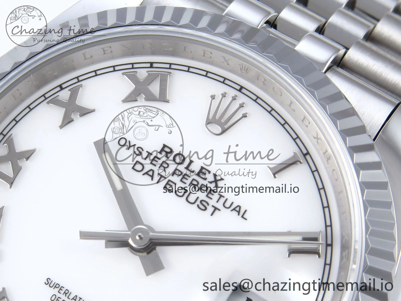 TopPick DateJust 36 126234 QF+ 1:1 Best Edition 904L Steel White Roman Dial on SS Jubilee Bracelet VR 927