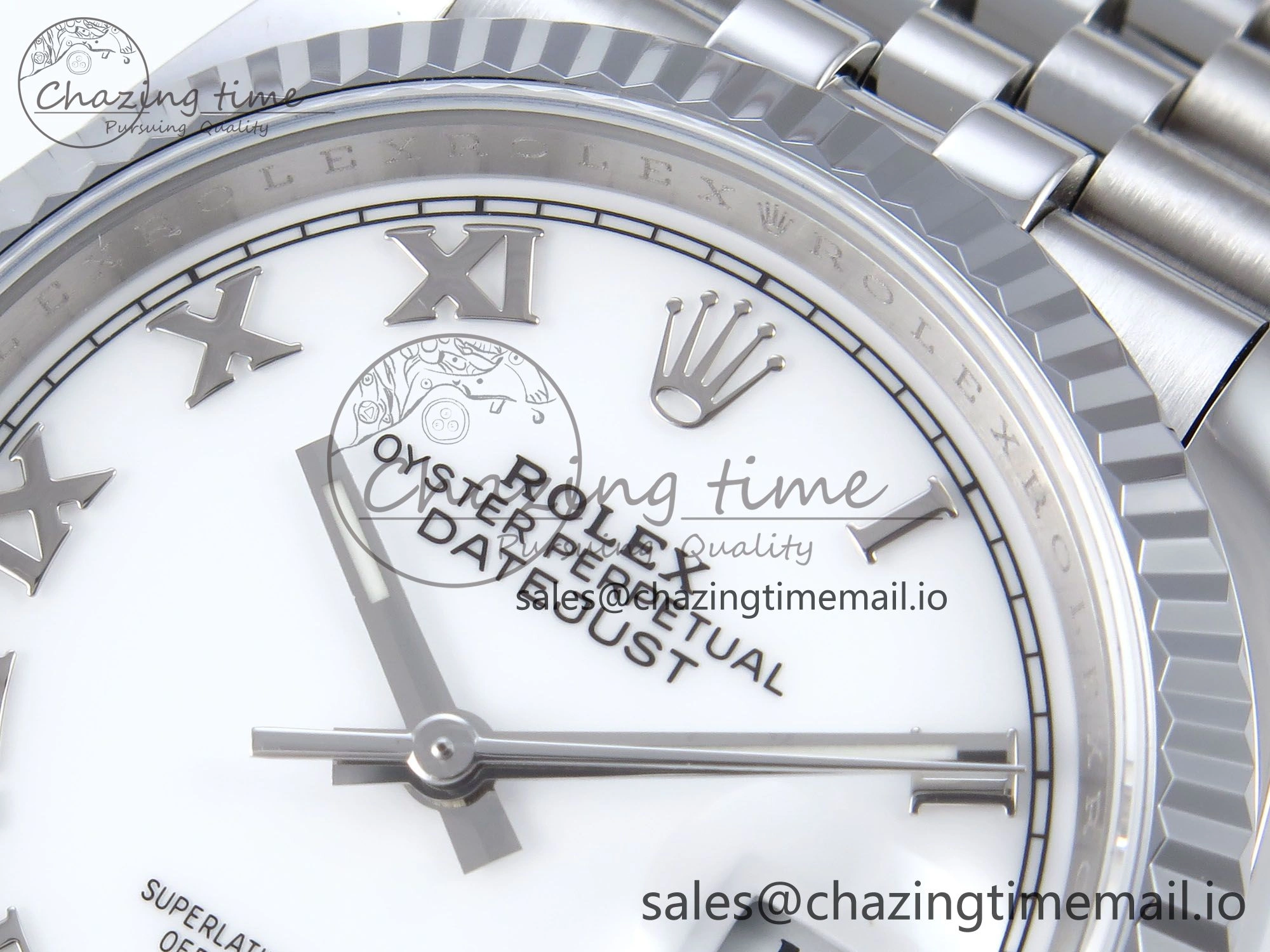 TopPick DateJust 36 126234 QF+ 1:1 Best Edition 904L Steel White Roman Dial on SS Jubilee Bracelet VR 927