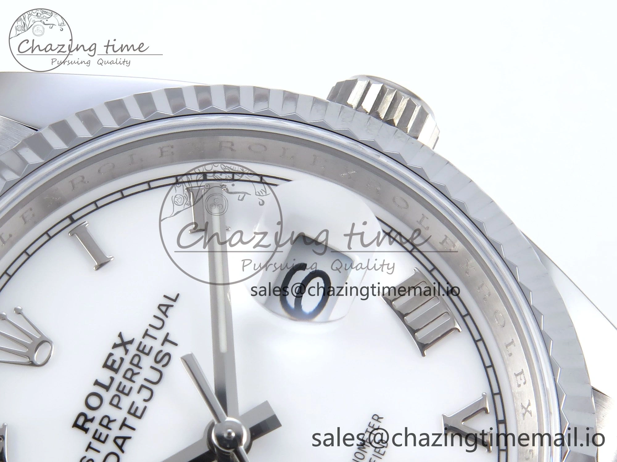 TopPick DateJust 36 126234 QF+ 1:1 Best Edition 904L Steel White Roman Dial on SS Jubilee Bracelet VR 927