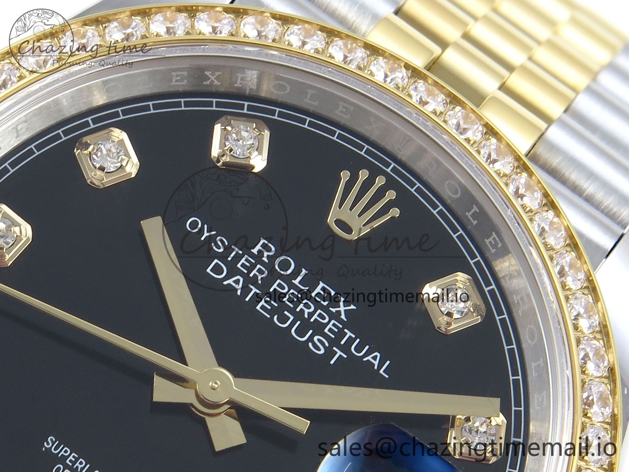DateJust 36 126283RBR EWEF Best Edition Black Diamonds Dial on SS YG Jubilee Bracelet A BestValue 634