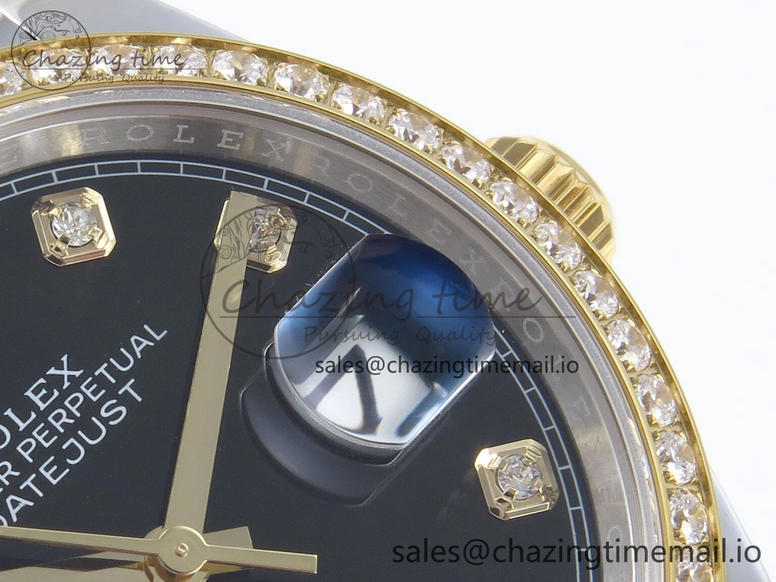 DateJust 36 126283RBR EWEF Best Edition Black Diamonds Dial on SS YG Jubilee Bracelet A BestValue 634