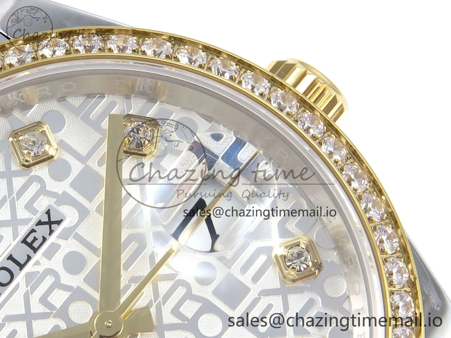 WellDesigned DateJust 36 126283RBR EWEF Best Edition Rolxx White Diamonds Dial on SS YG Jubilee Bracelet A 636