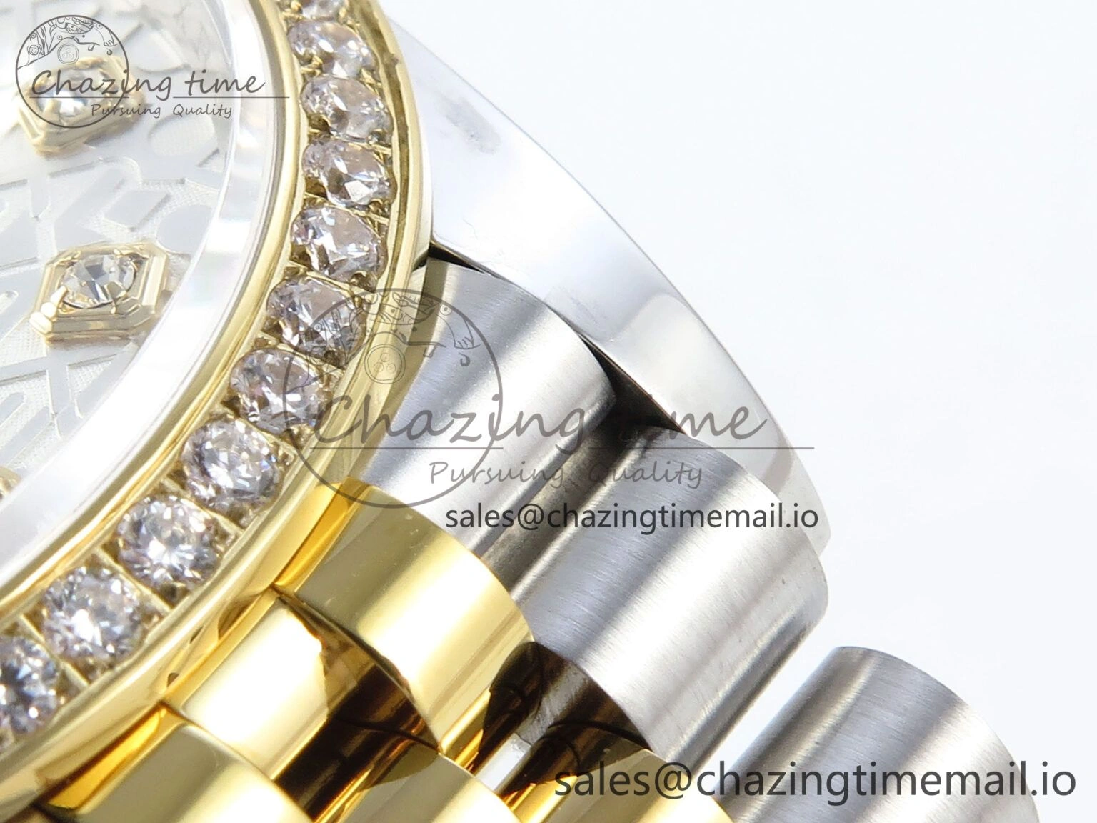 WellDesigned DateJust 36 126283RBR EWEF Best Edition Rolxx White Diamonds Dial on SS YG Jubilee Bracelet A 636