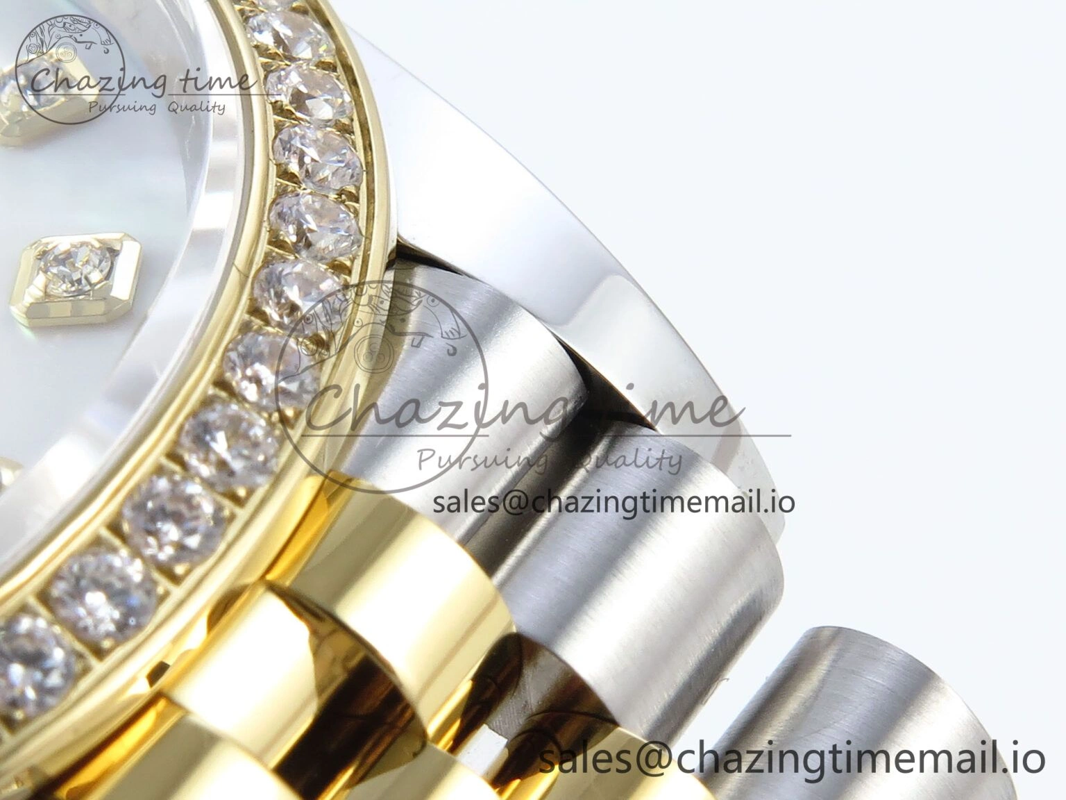 DateJust 36 126283RBR EWEF Best Edition White MOP Diamonds Dial on SS YG Jubilee Bracelet A Unisex 637