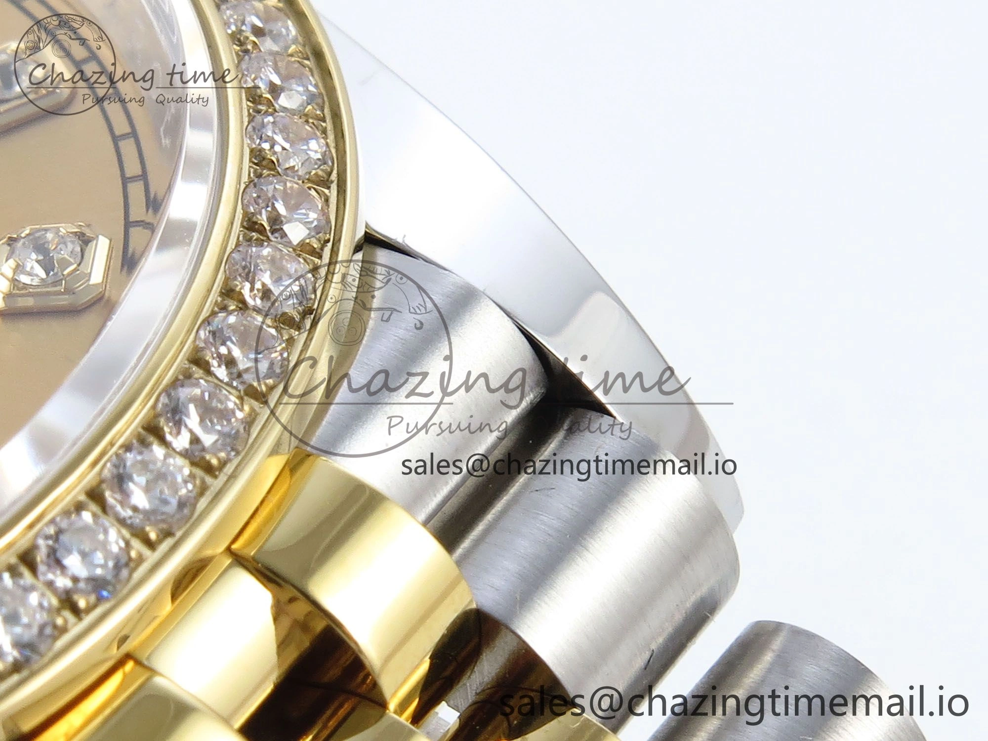 Versatile DateJust 36 126283RBR EWEF Best Edition YG Diamonds Dial on SS YG Jubilee Bracelet A 635