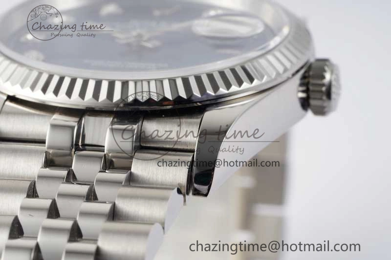 OnTrend DateJust 36 DIWF 1:1 Best Edition 904L Steel Blue Diamonds Dial on Jubilee Bracelet SA 2311