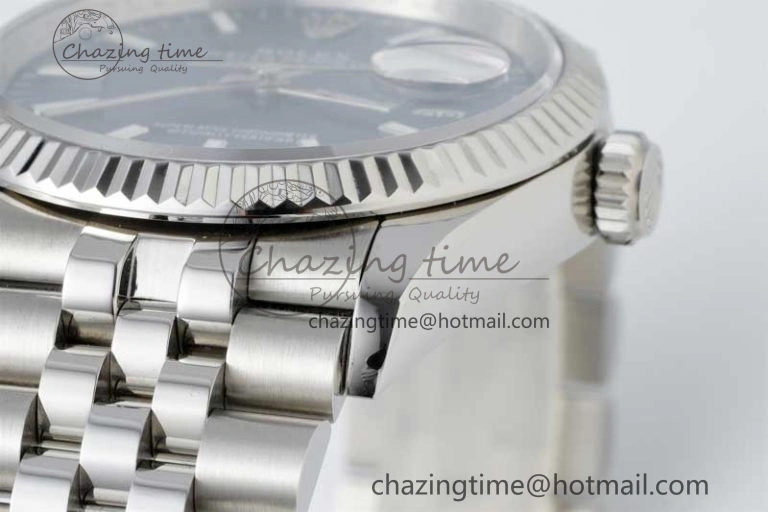 DateJust 36 DIWF 1:1 Best Edition 904L Steel Blue Stick Dial on Jubilee Bracelet SA ZipUp 2317