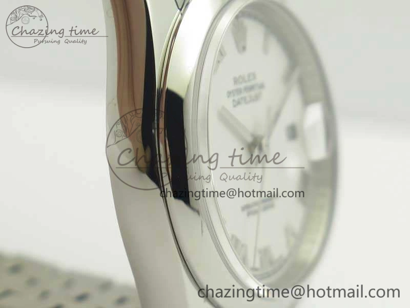 Flexible DateJust 36 SS 116200 ARF 1:1 Best Edition White Roman Dial On SS Jubilee Bracelet SA 3466
