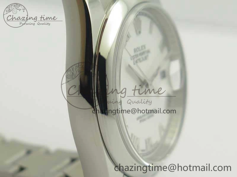Sleek DateJust 36 SS 116200 ARF 1:1 Best Edition White Roman Dial On SS Oyster Bracelet SA 3465