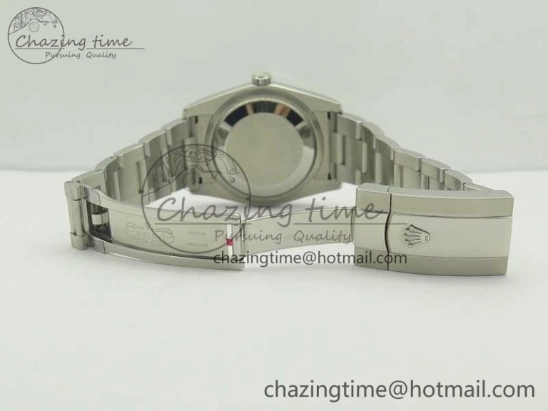 DateJust 36 SS 116200 Fluted Bezel DJF Best Edition Black Com Diam Dial on SS 904L Oyster Bracelet A Soft 10676