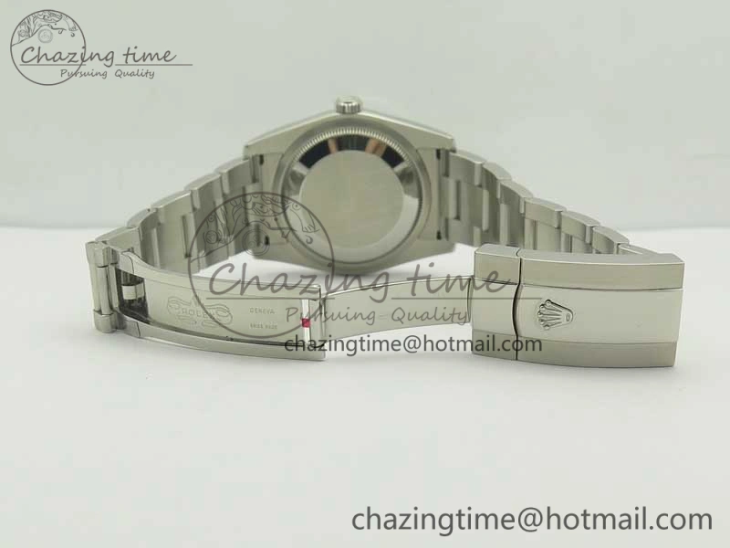 DateJust 36 SS 116200 Fluted Bezel DJF Best Edition Black Com Diam Dial on SS 904L Oyster Bracelet A Soft 10676
