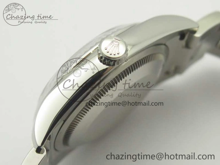 DateJust 36 SS 116200 Fluted Bezel DJF Best Edition Black Com Diam Dial on SS 904L Oyster Bracelet A Soft 10676