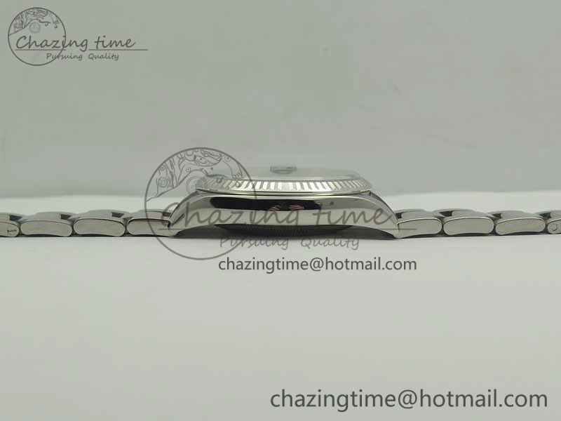 DateJust 36 SS 116200 Fluted Bezel DJF Best Edition Black Com Diam Dial on SS 904L Oyster Bracelet A Soft 10676
