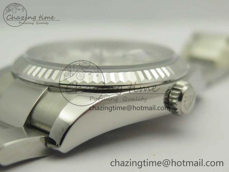 Sleek DateJust 36 SS 116200 Fluted Bezel DJF Best Edition Silver Com Diam Dial on SS 904L Oyster Bracelet A 10679