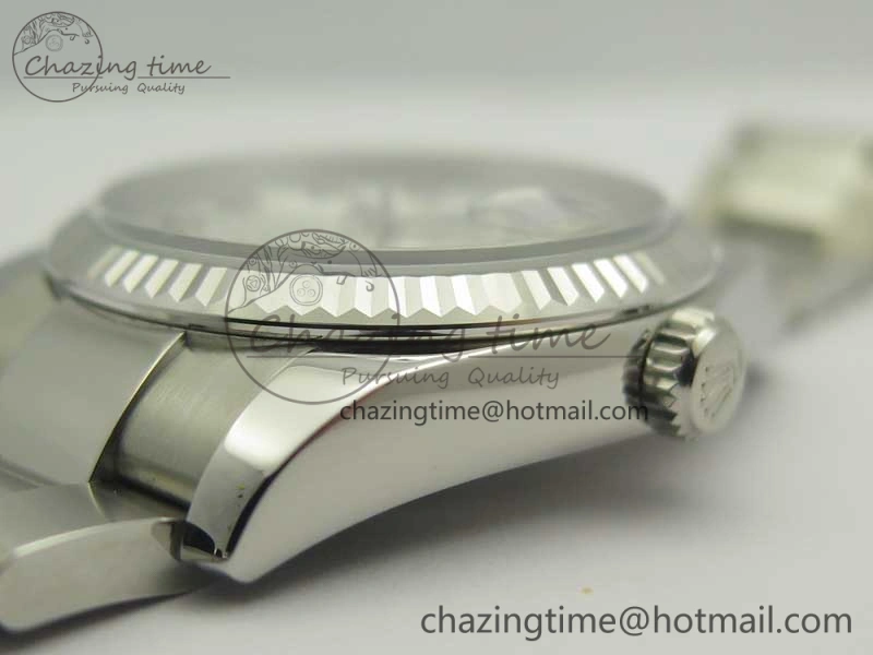 Sleek DateJust 36 SS 116200 Fluted Bezel DJF Best Edition Silver Com Diam Dial on SS 904L Oyster Bracelet A 10679